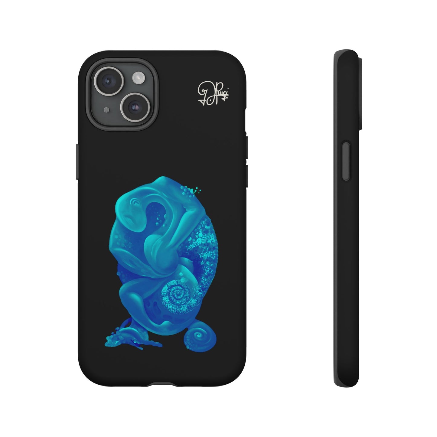Phone Case - Blue Surreal Sea Creature Protective Case