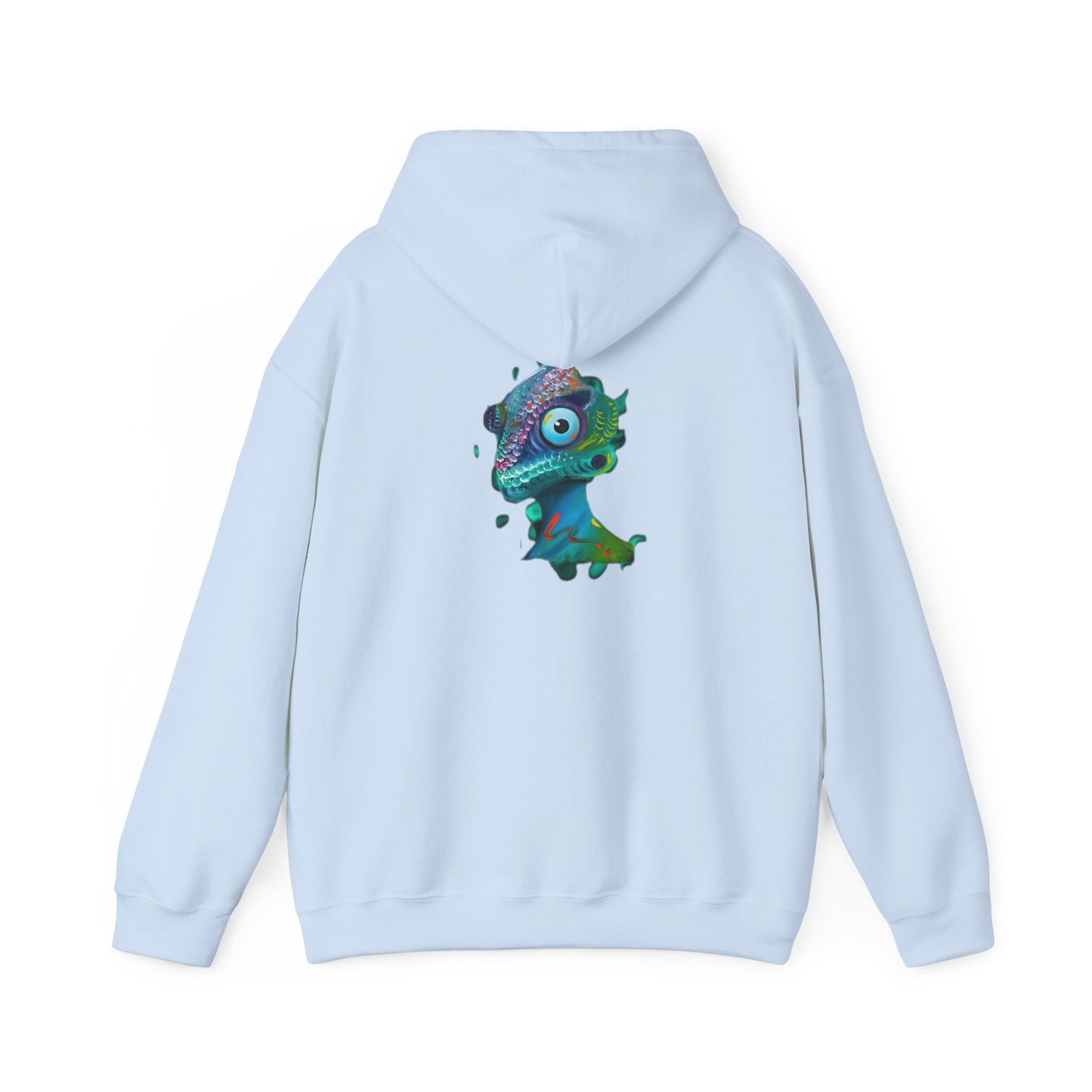 AMRU Chameleon Hoodie – Colorful Surreal Lizard Graphic Sweatshirt