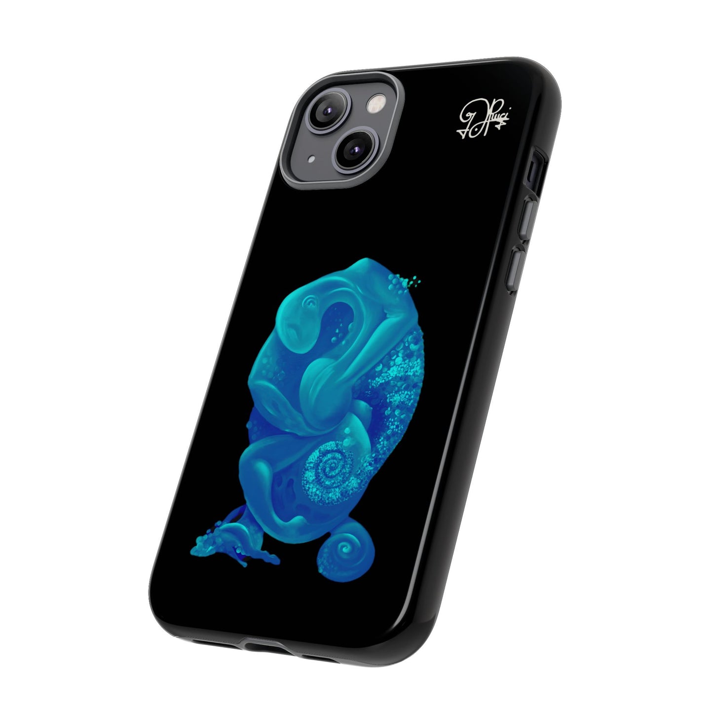Phone Case - Blue Surreal Sea Creature Protective Case
