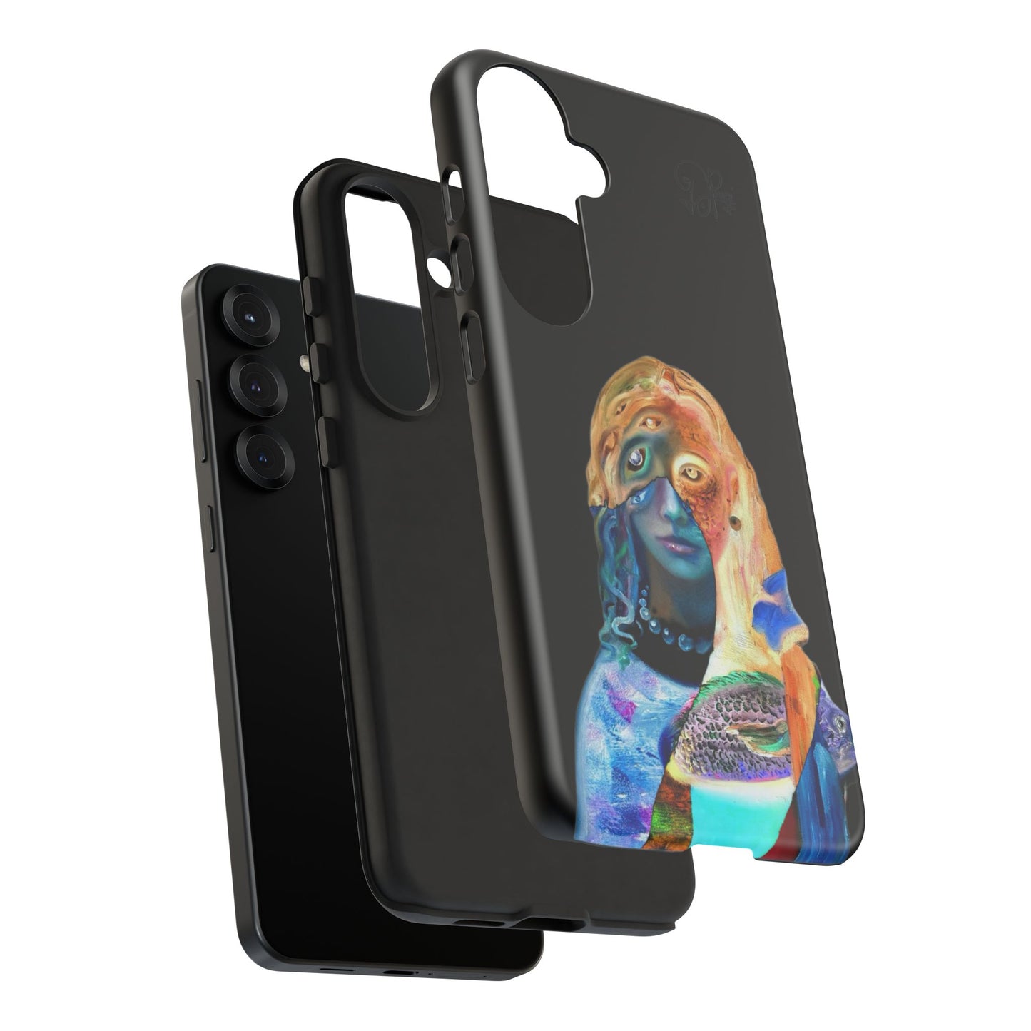Abstract Surreal Portrait Phone Case — Colorful Art iPhone Cover