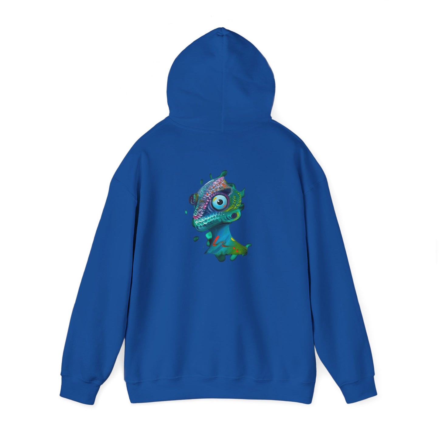 AMRU Chameleon Hoodie – Colorful Surreal Lizard Graphic Sweatshirt