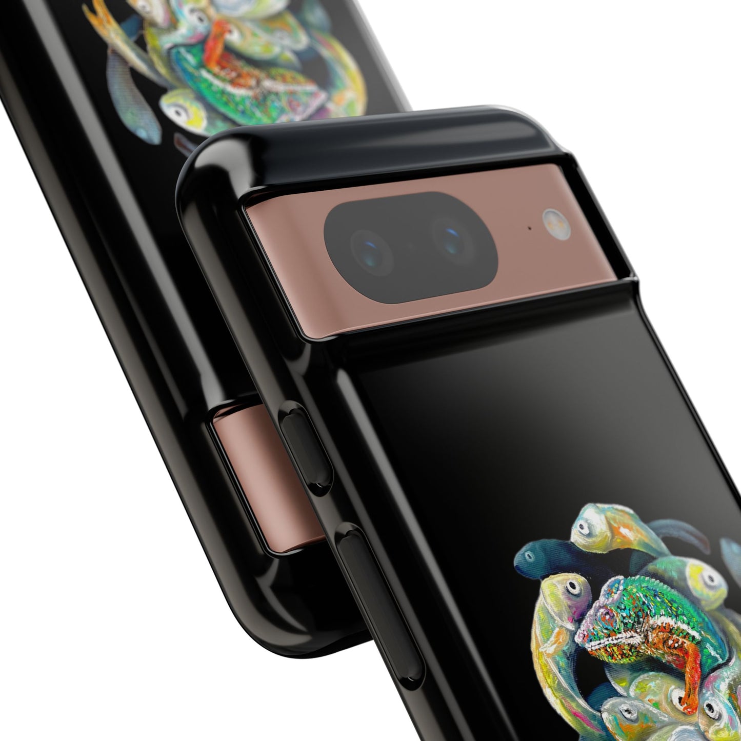 Koi Circle Tough Phone Case — Colorful Fish Art Protective iPhone Cover