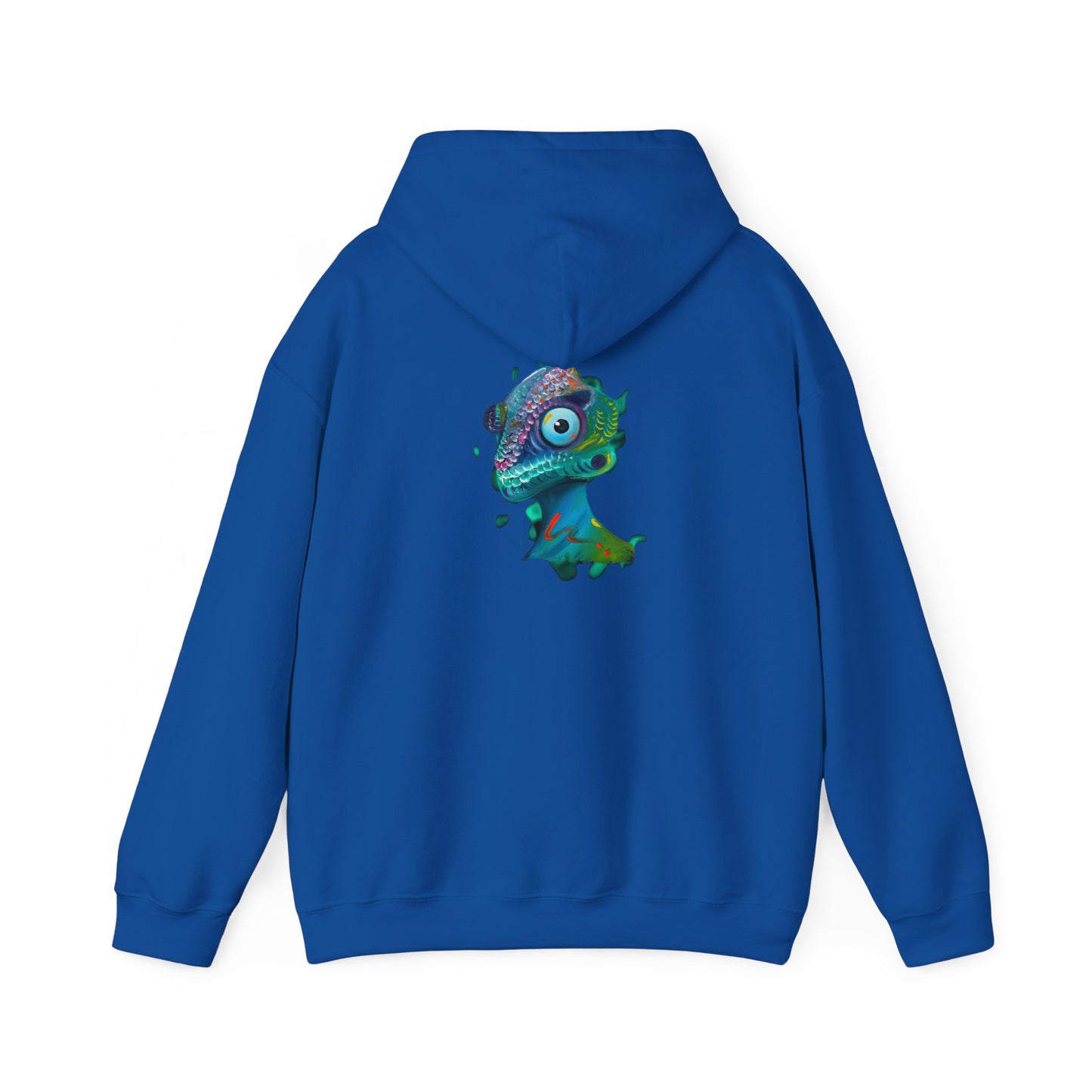 AMRU Chameleon Hoodie – Colorful Surreal Lizard Graphic Sweatshirt