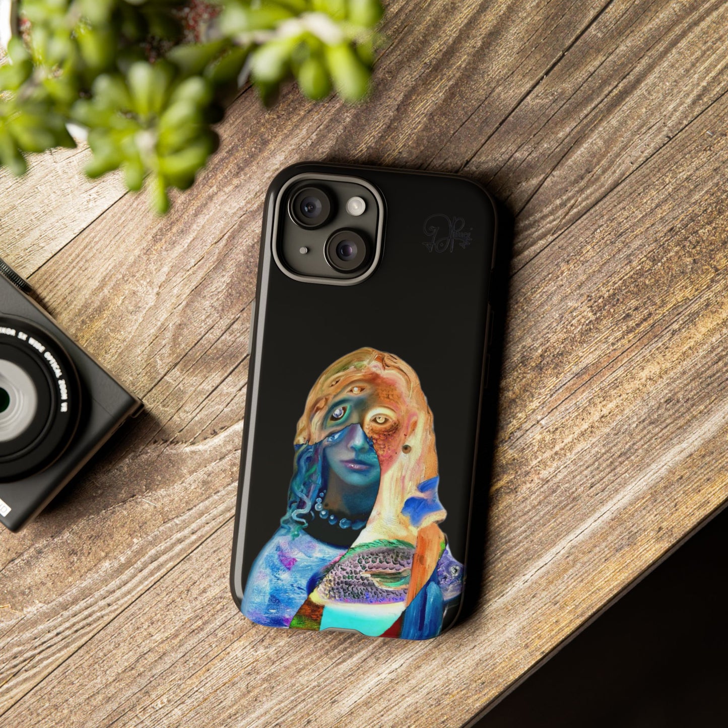 Abstract Surreal Portrait Phone Case — Colorful Art iPhone Cover