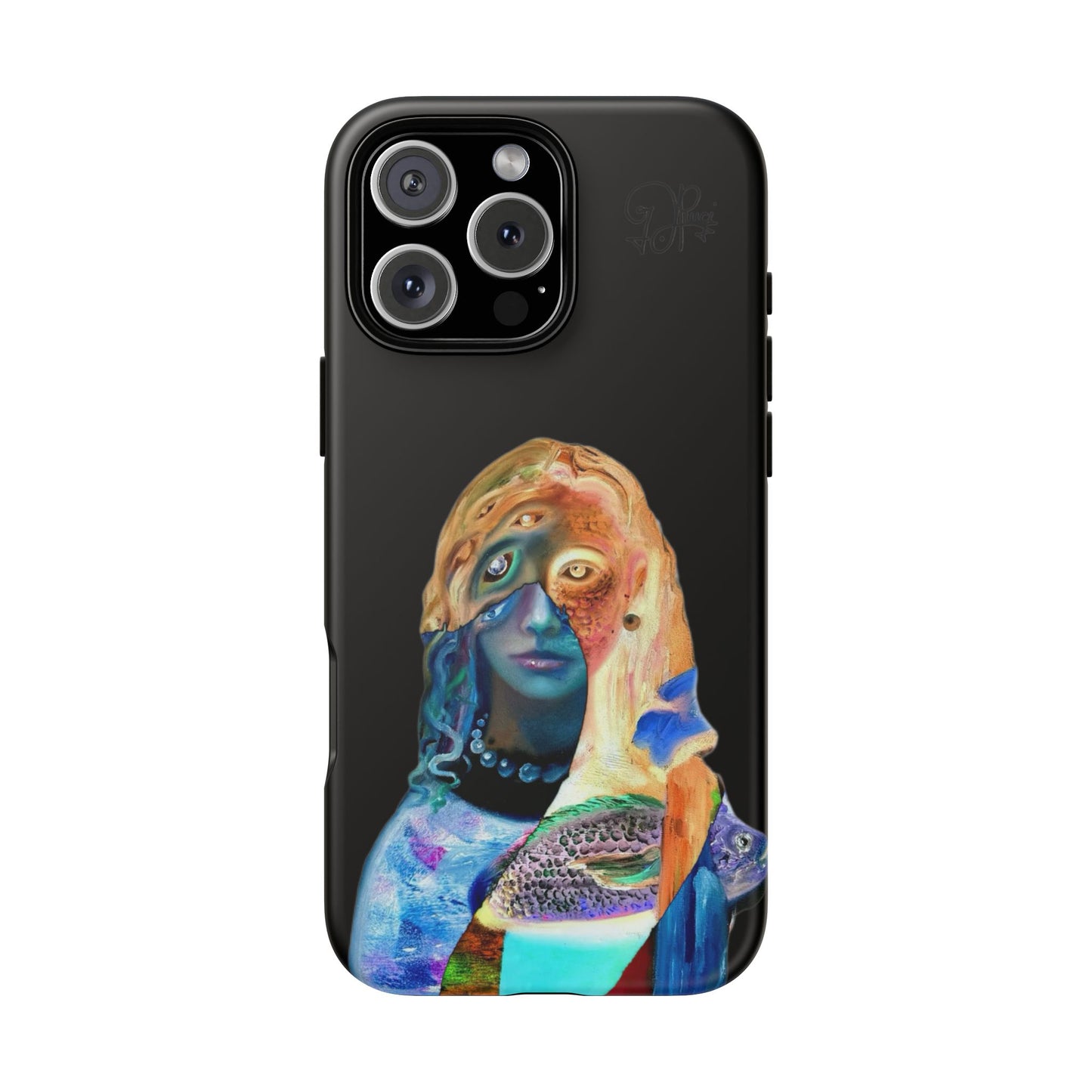 Abstract Surreal Portrait Phone Case — Colorful Art iPhone Cover
