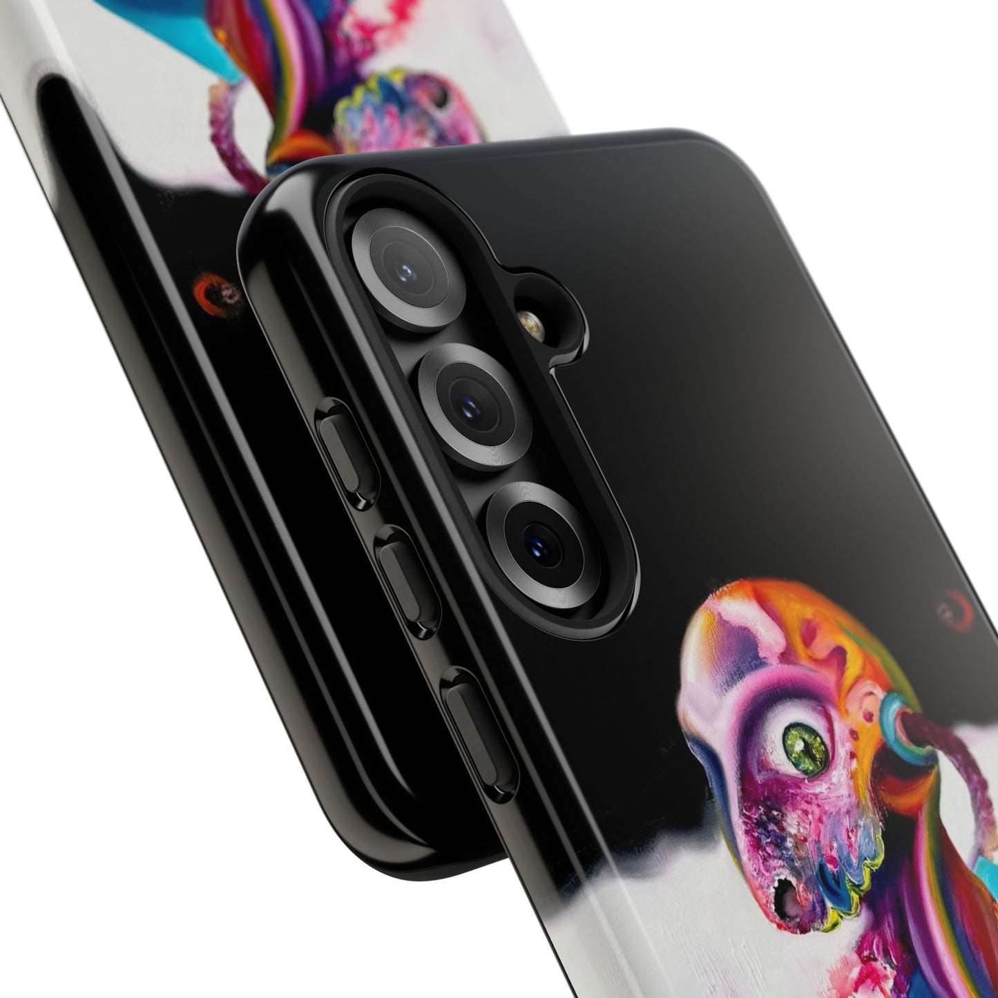 Phone Case - Vivid Blues and Multi-Eyed Vision Artwork Design