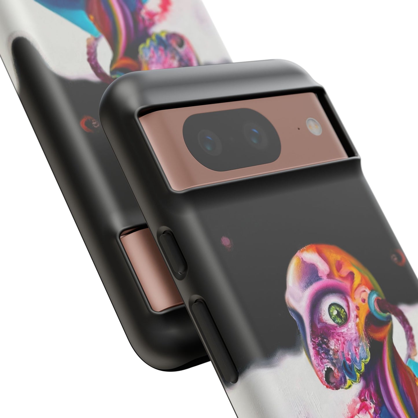 Phone Case - Vivid Blues and Multi-Eyed Vision Artwork Design