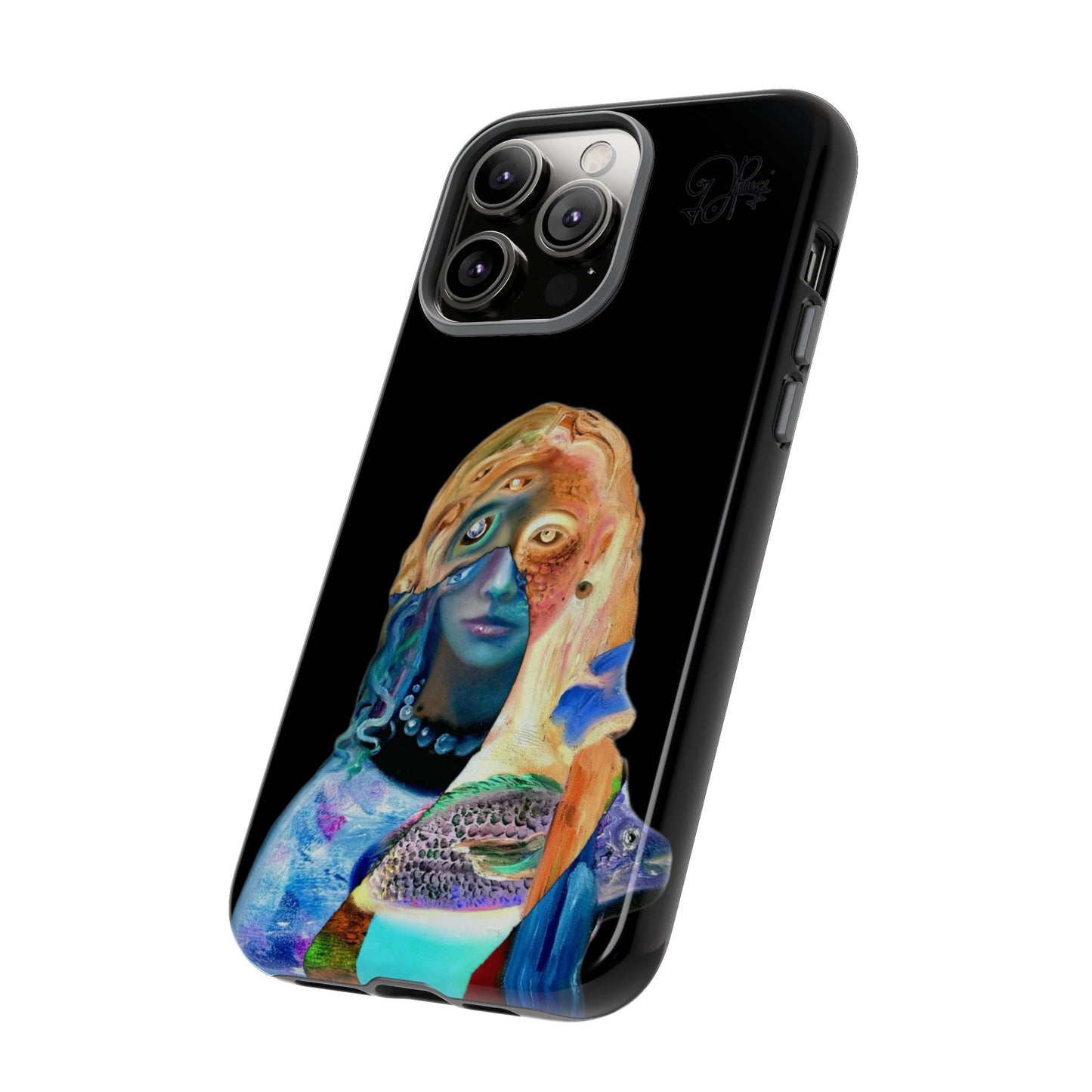 Abstract Surreal Portrait Phone Case — Colorful Art iPhone Cover