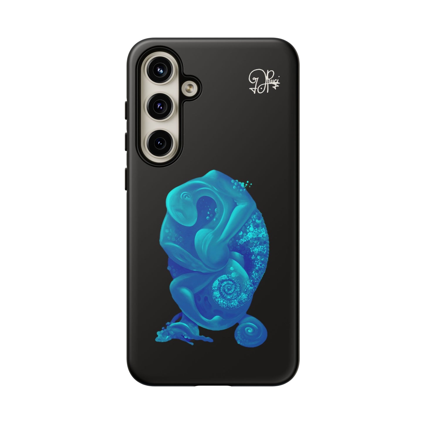 Phone Case - Blue Surreal Sea Creature Protective Case