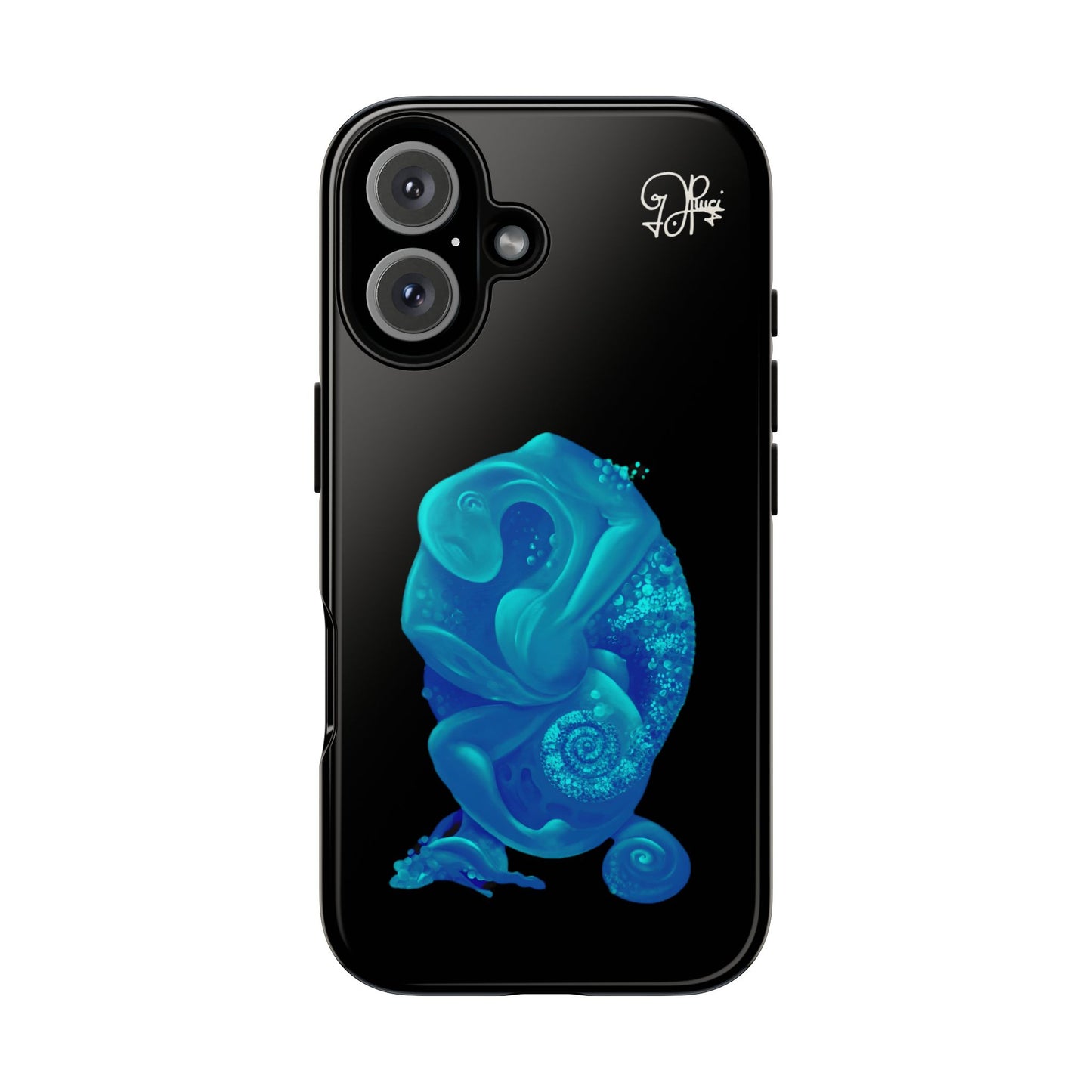 Phone Case - Blue Surreal Sea Creature Protective Case