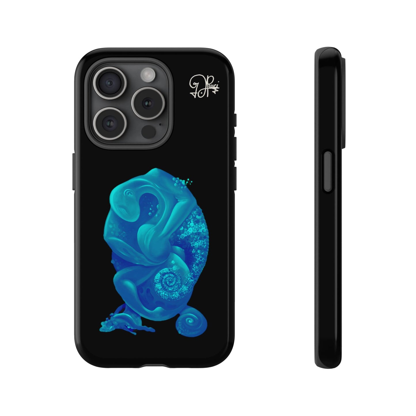 Phone Case - Blue Surreal Sea Creature Protective Case