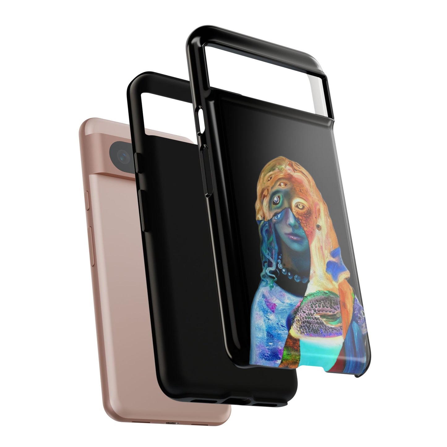 Abstract Surreal Portrait Phone Case — Colorful Art iPhone Cover