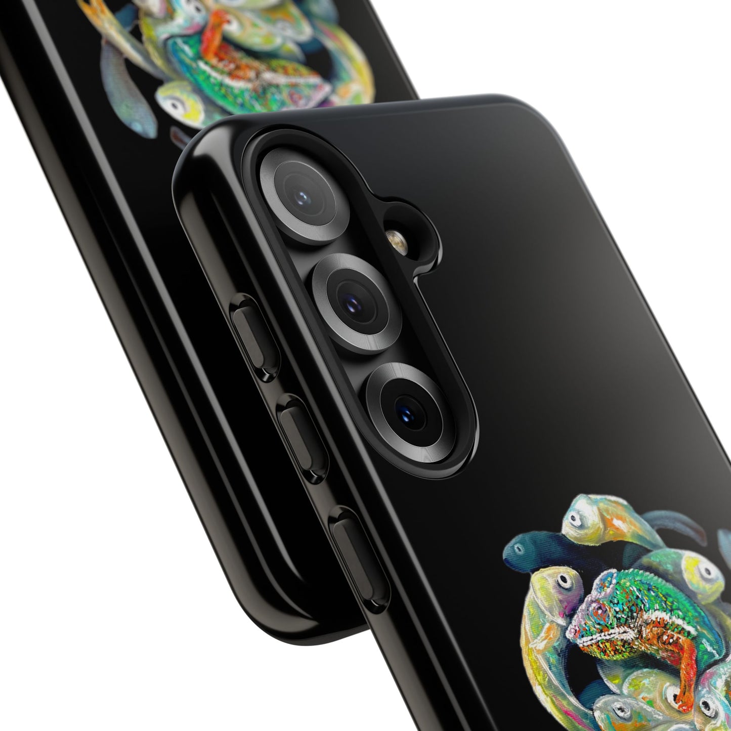 Koi Circle Tough Phone Case — Colorful Fish Art Protective iPhone Cover