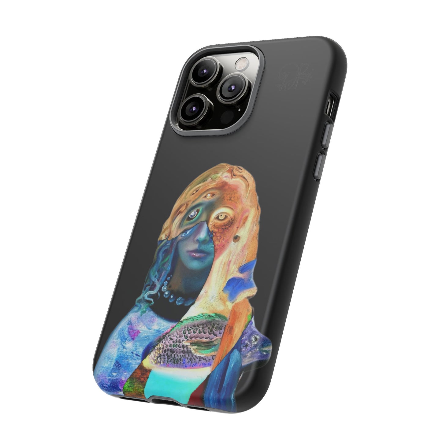 Abstract Surreal Portrait Phone Case — Colorful Art iPhone Cover