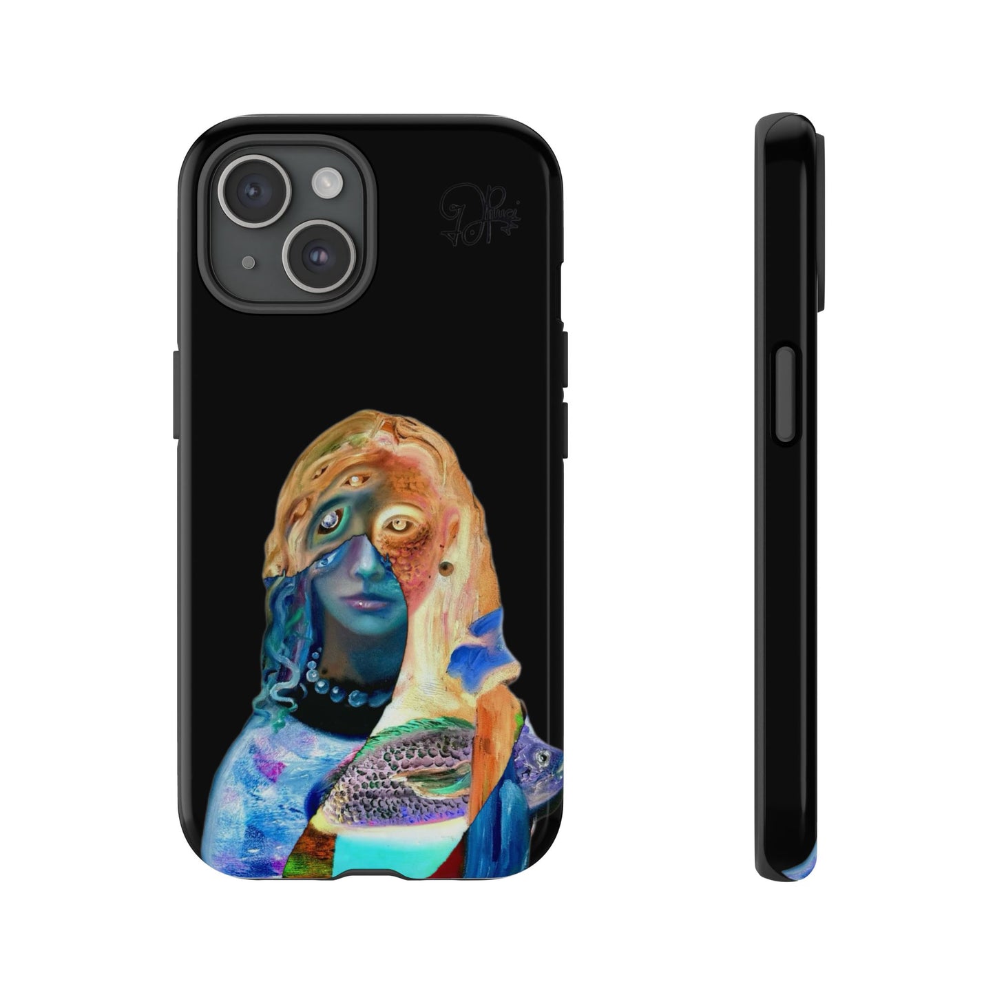 Abstract Surreal Portrait Phone Case — Colorful Art iPhone Cover