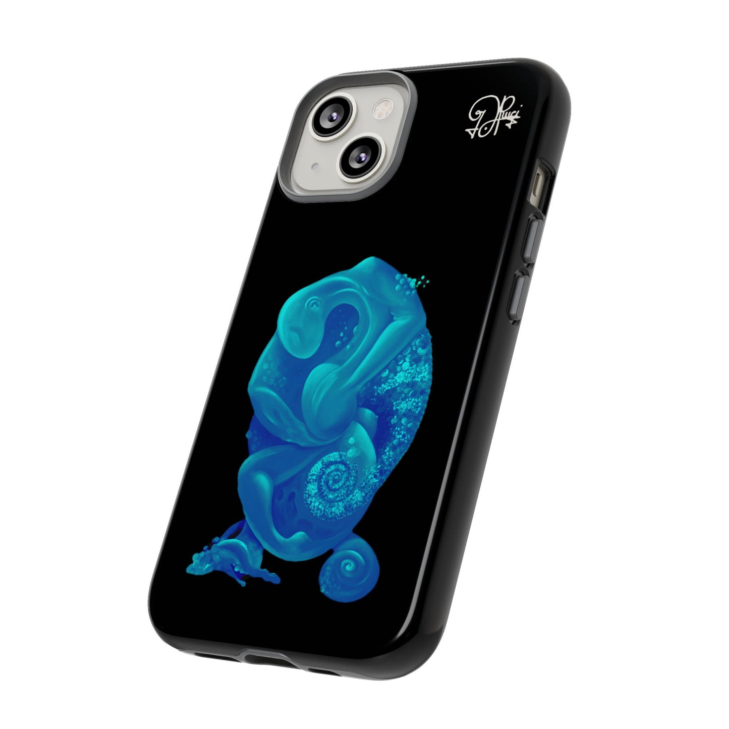 Phone Case - Blue Surreal Sea Creature Protective Case