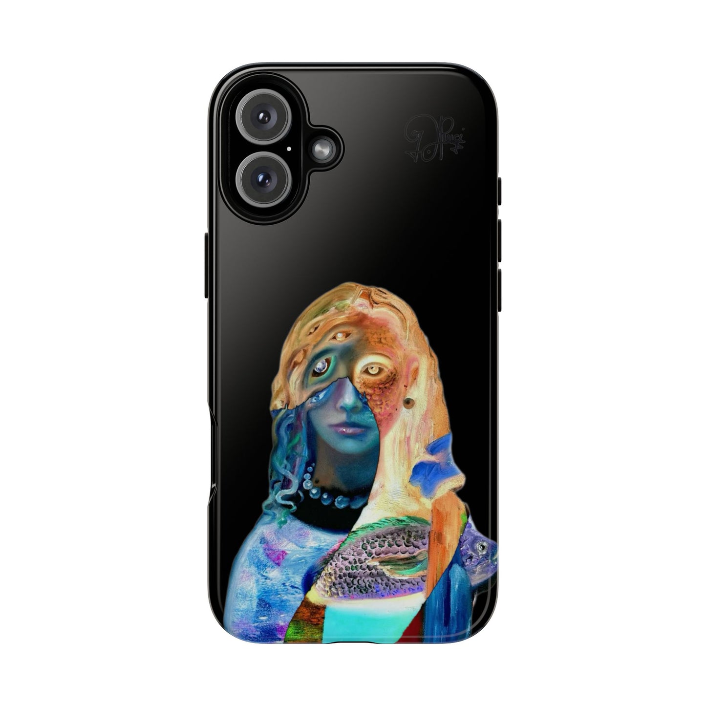 Abstract Surreal Portrait Phone Case — Colorful Art iPhone Cover