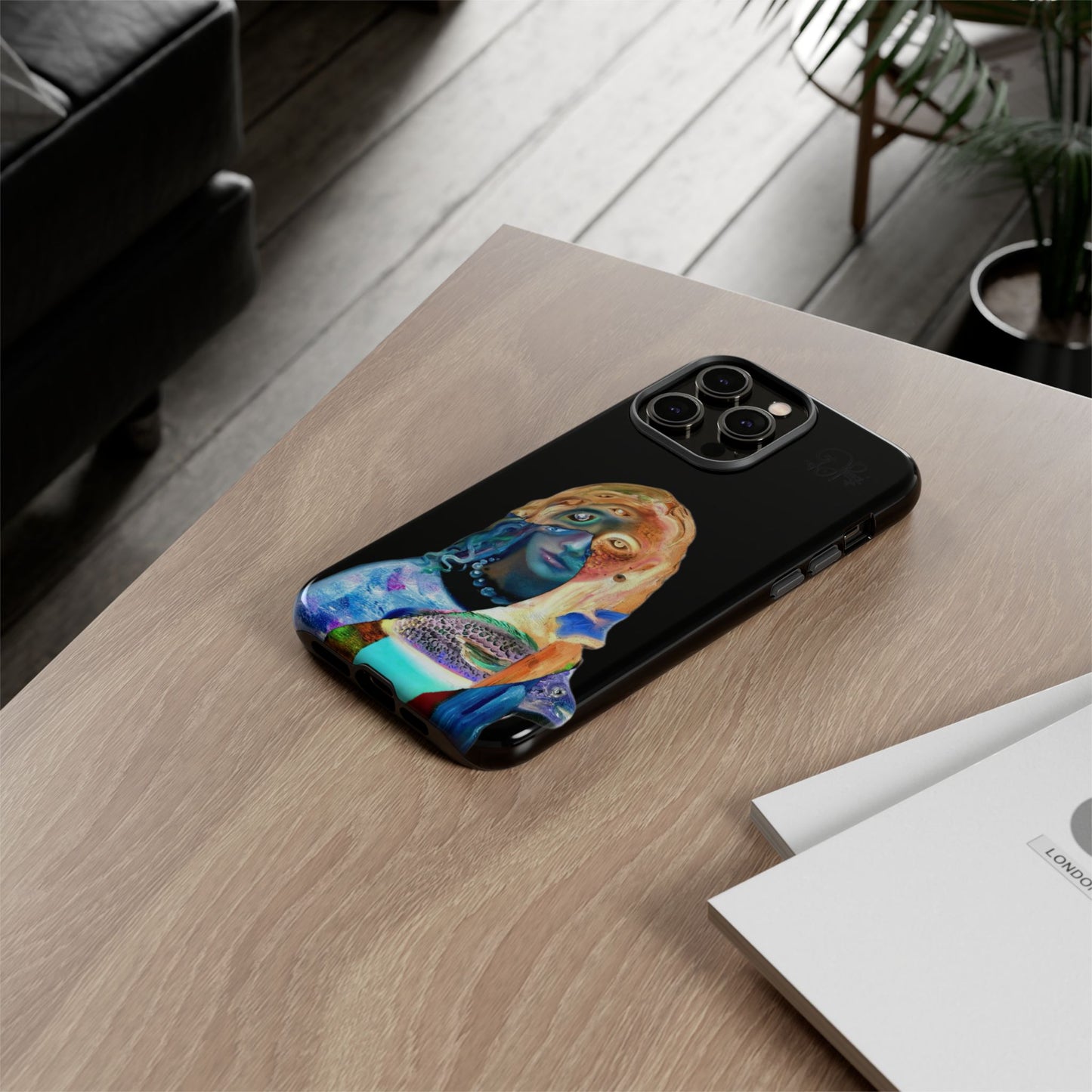 Abstract Surreal Portrait Phone Case — Colorful Art iPhone Cover