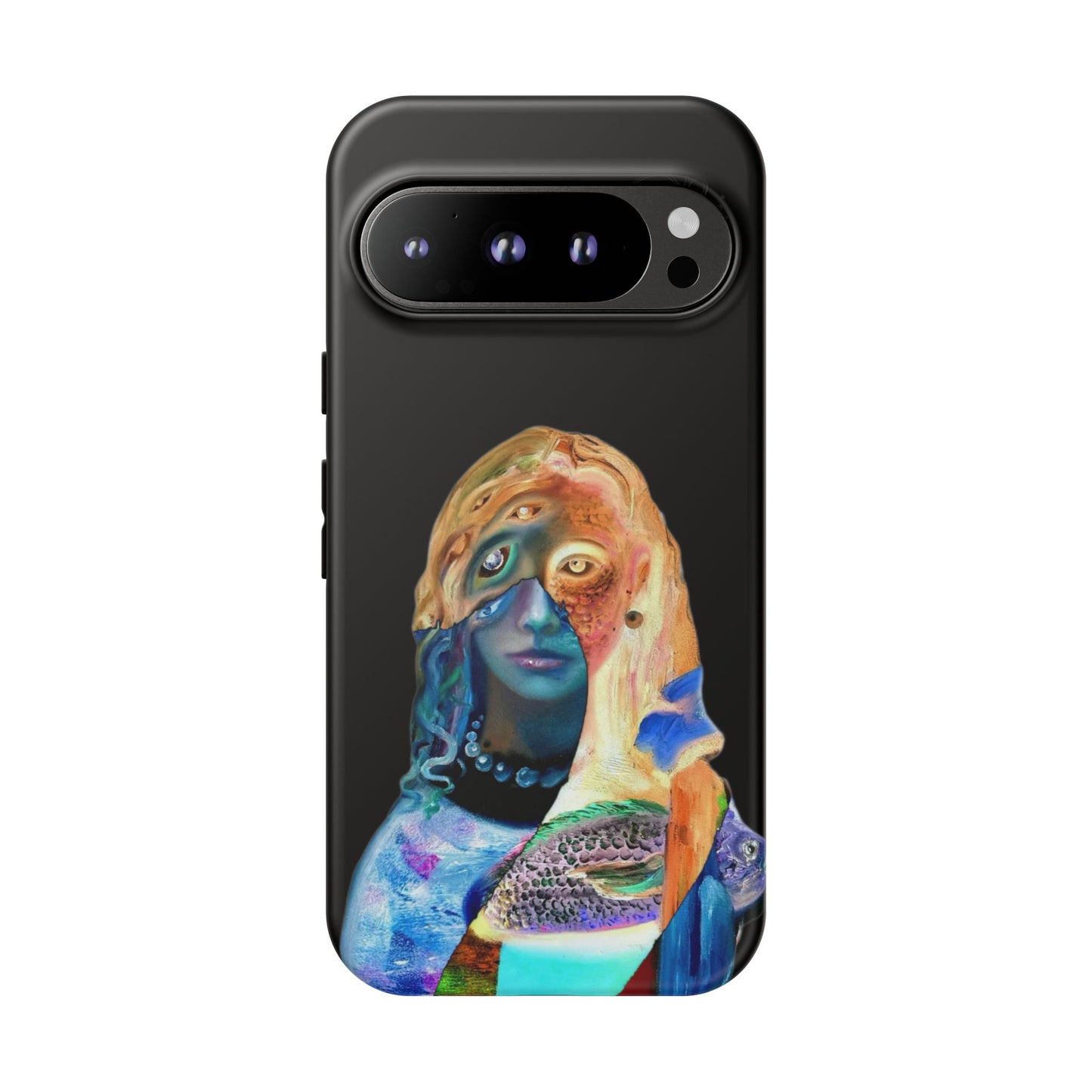 Abstract Surreal Portrait Phone Case — Colorful Art iPhone Cover