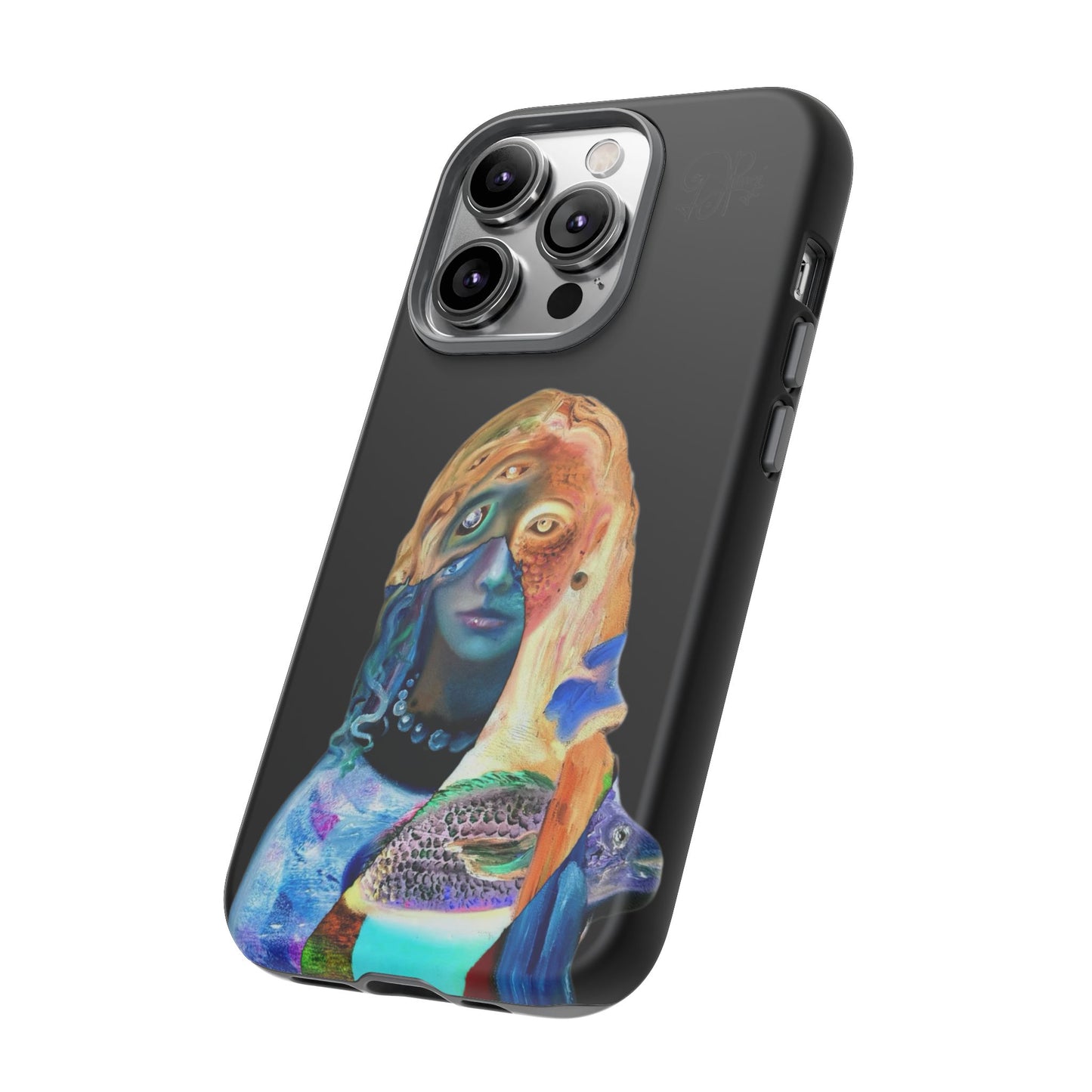 Abstract Surreal Portrait Phone Case — Colorful Art iPhone Cover