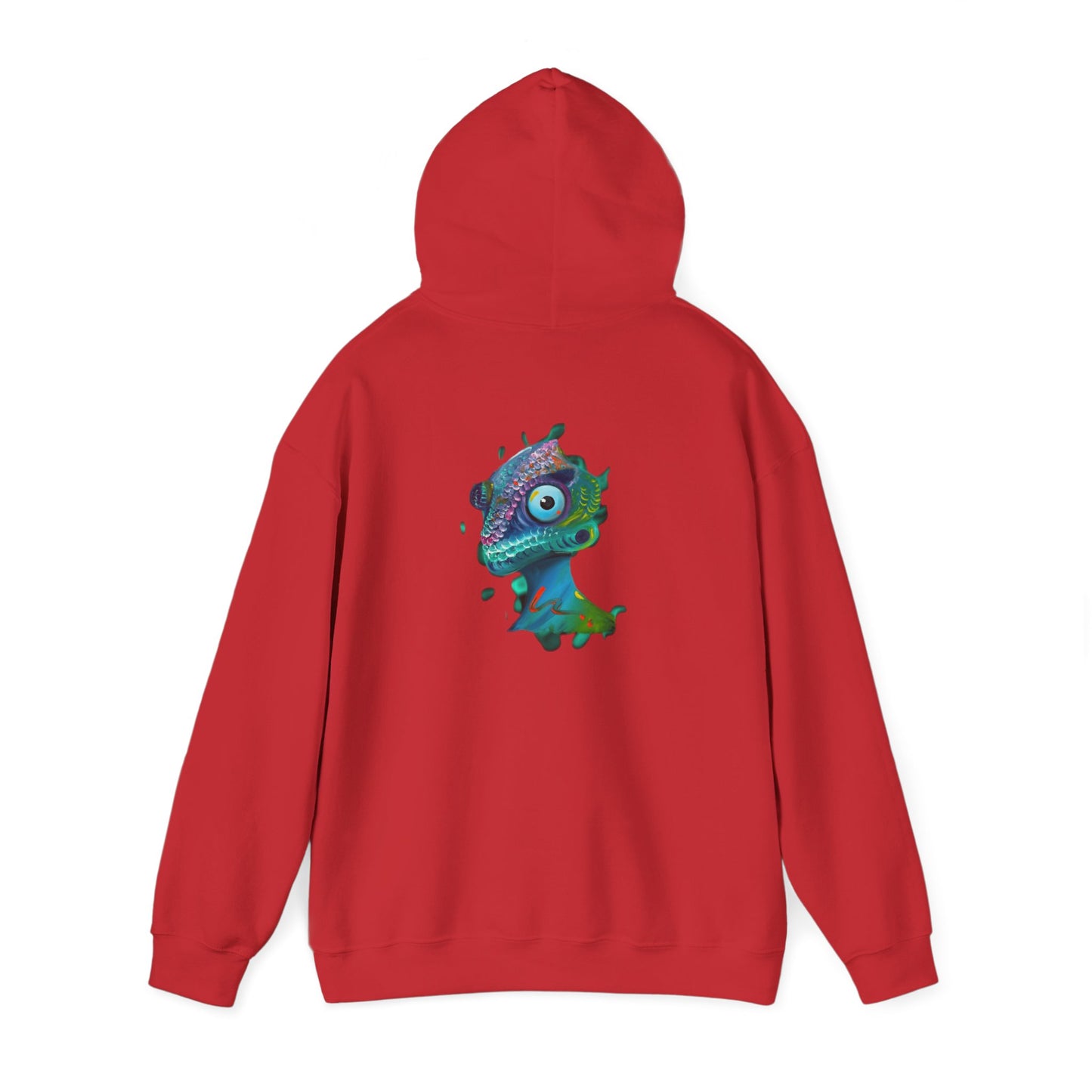 AMRU Chameleon Hoodie – Colorful Surreal Lizard Graphic Sweatshirt