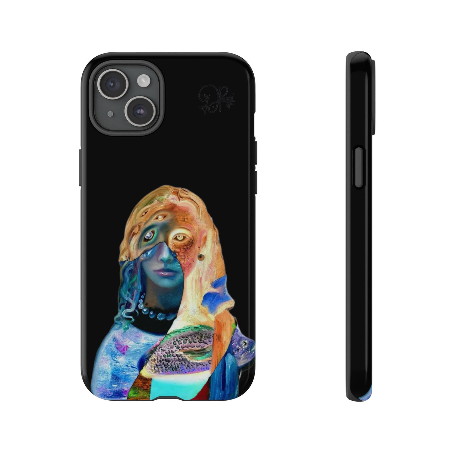 Abstract Surreal Portrait Phone Case — Colorful Art iPhone Cover