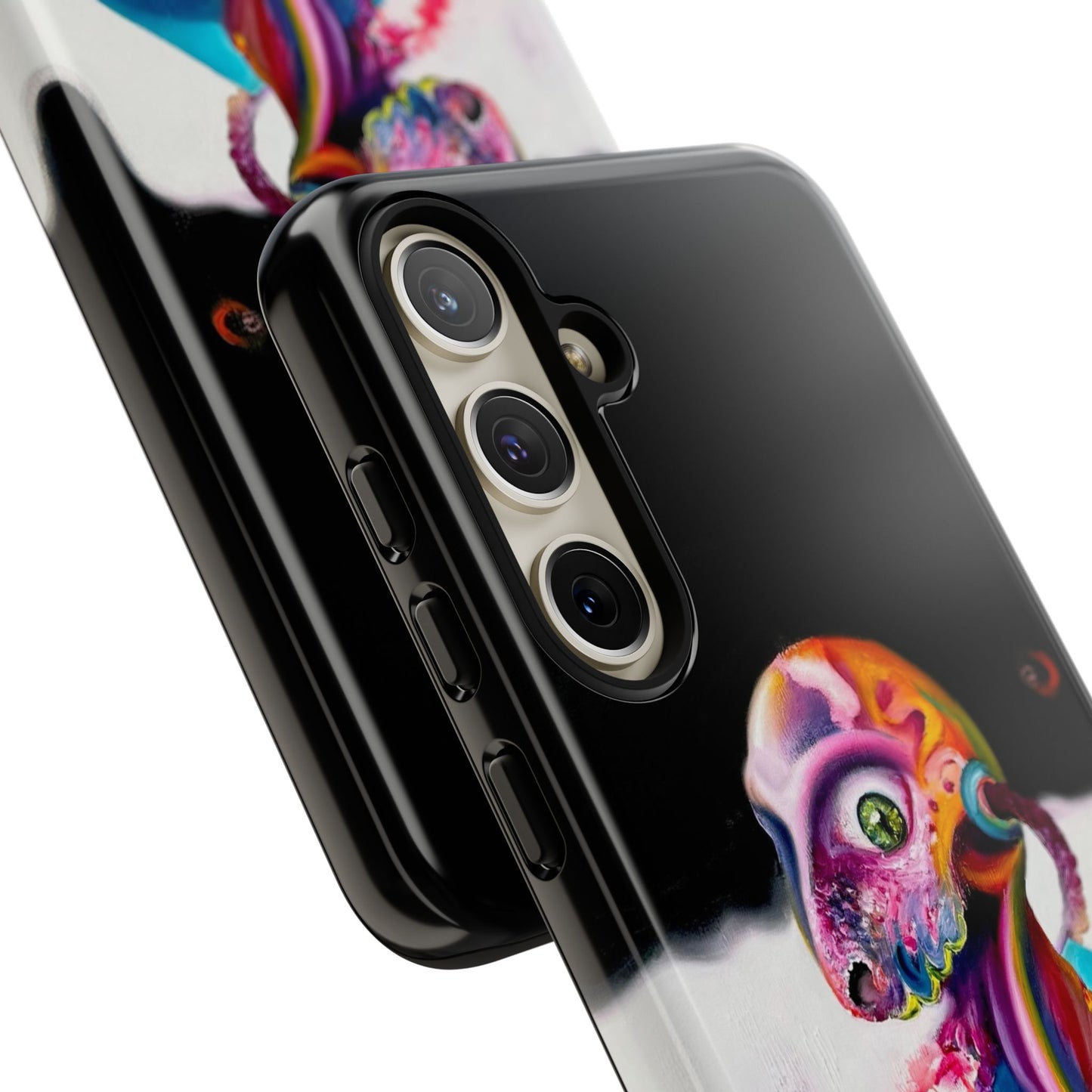 Phone Case - Vivid Blues and Multi-Eyed Vision Artwork Design