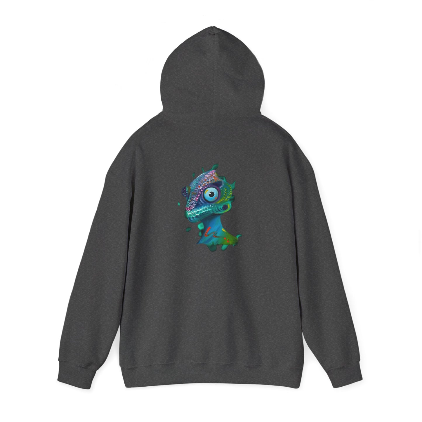 AMRU Chameleon Hoodie – Colorful Surreal Lizard Graphic Sweatshirt