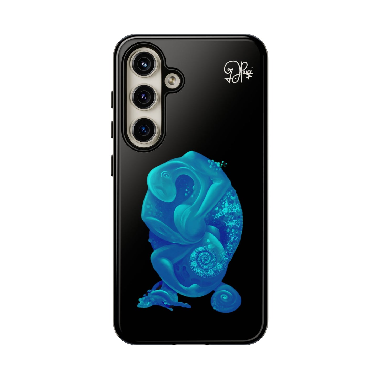 Phone Case - Blue Surreal Sea Creature Protective Case