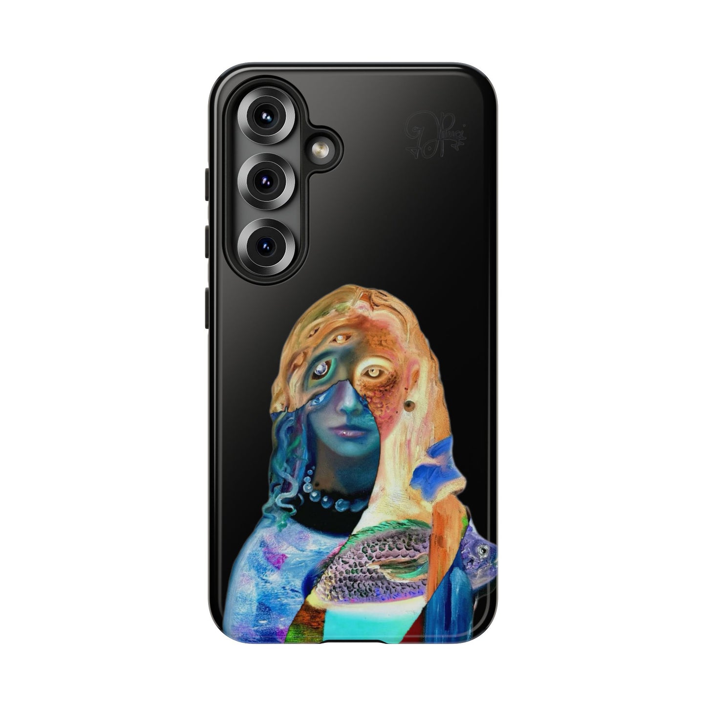 Abstract Surreal Portrait Phone Case — Colorful Art iPhone Cover