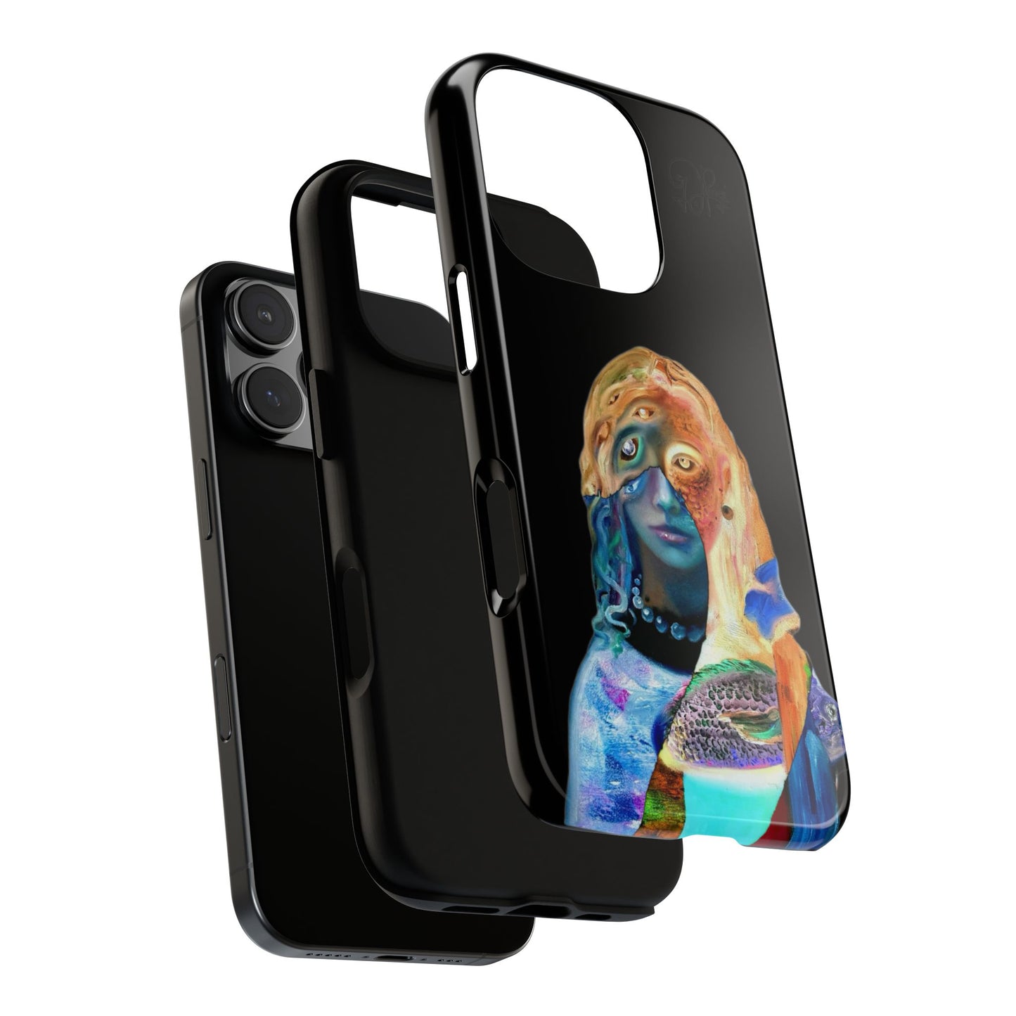 Abstract Surreal Portrait Phone Case — Colorful Art iPhone Cover