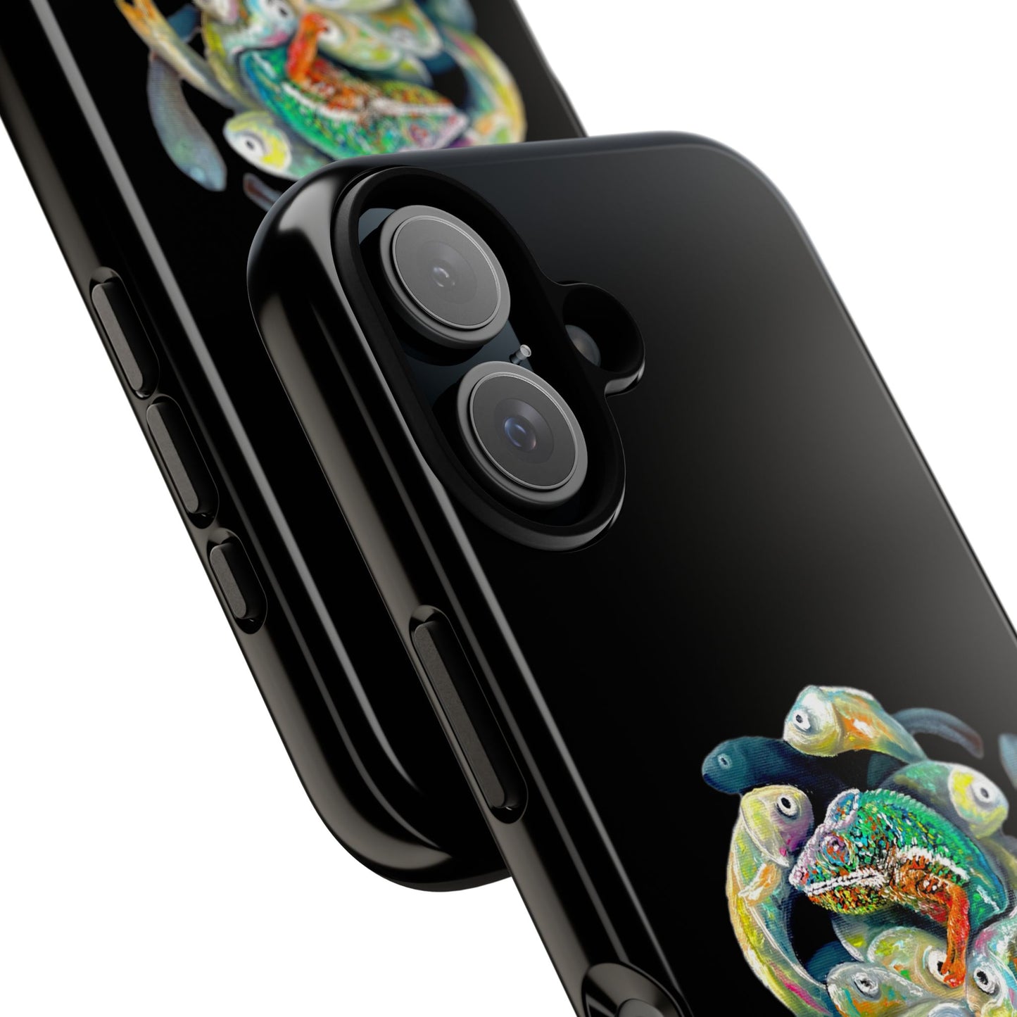 Koi Circle Tough Phone Case — Colorful Fish Art Protective iPhone Cover