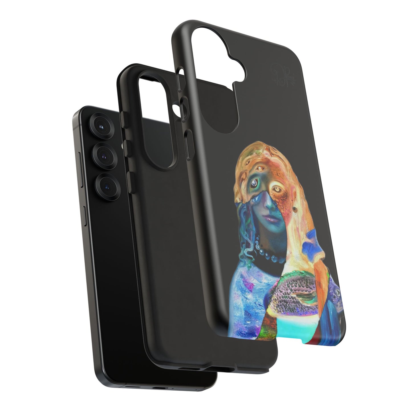 Abstract Surreal Portrait Phone Case — Colorful Art iPhone Cover