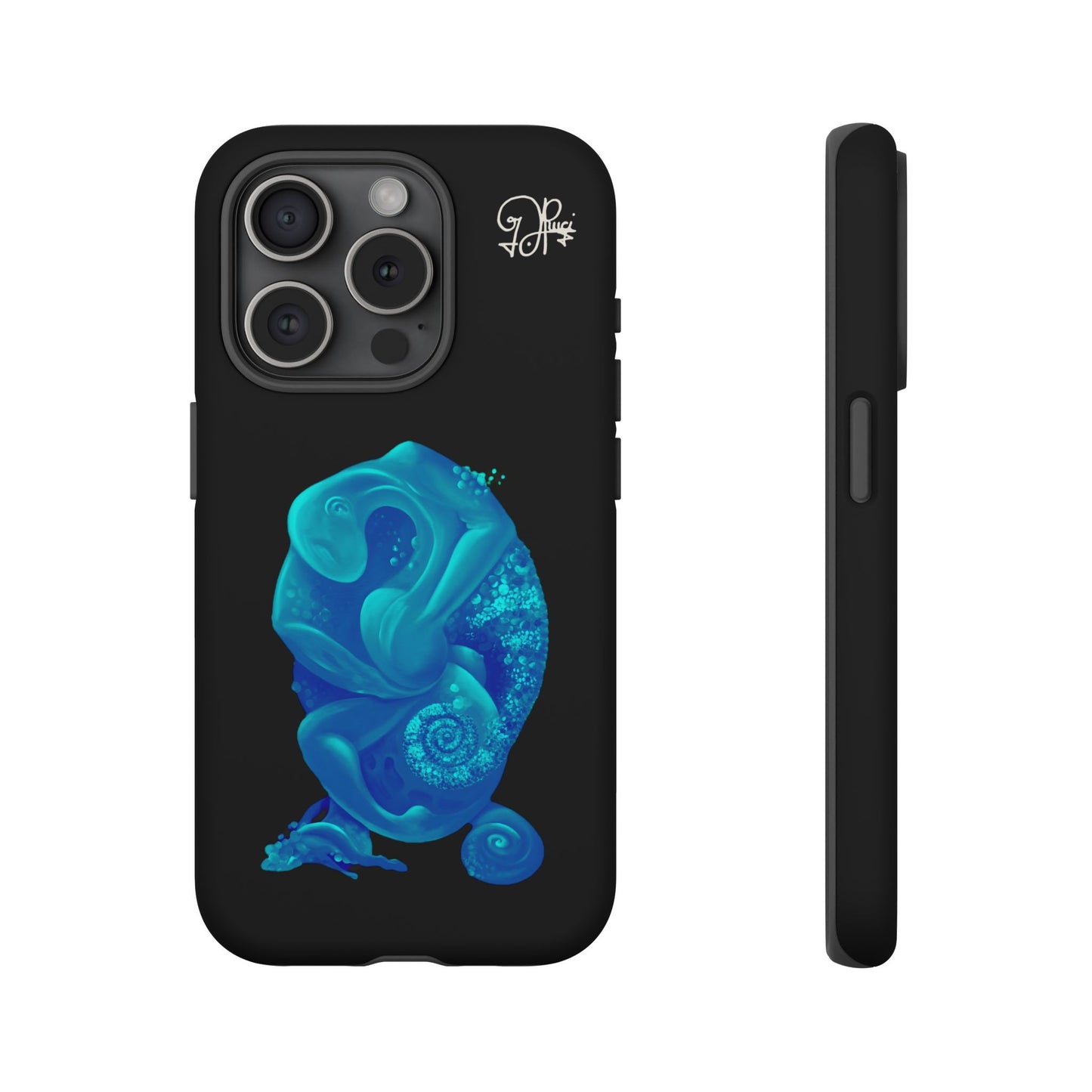 Phone Case - Blue Surreal Sea Creature Protective Case