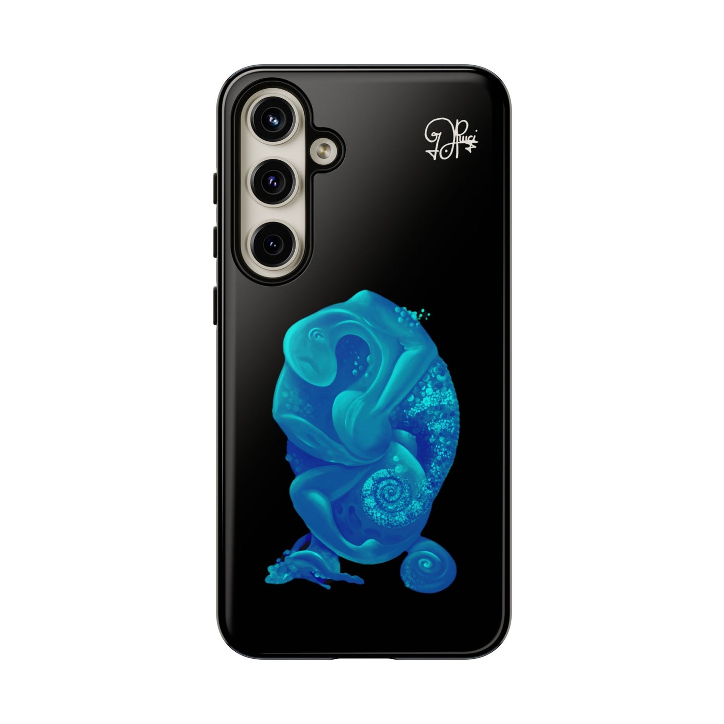 Phone Case - Blue Surreal Sea Creature Protective Case