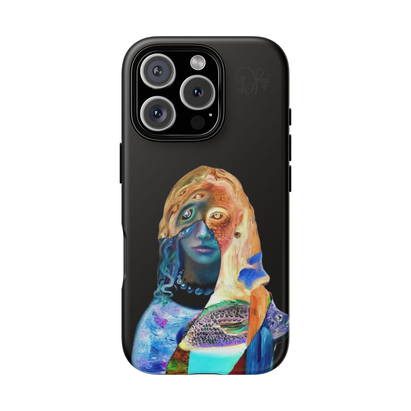 Abstract Surreal Portrait Phone Case — Colorful Art iPhone Cover