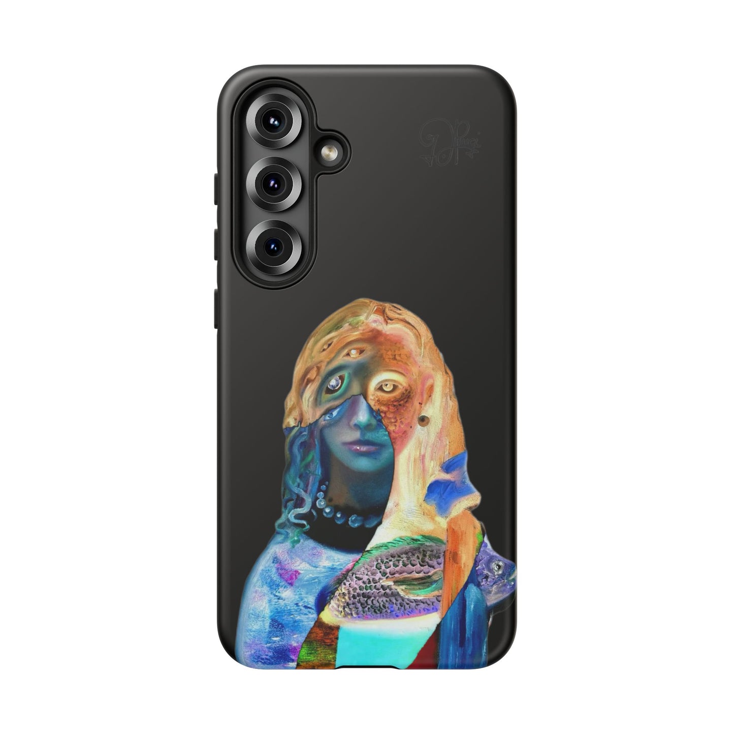 Abstract Surreal Portrait Phone Case — Colorful Art iPhone Cover