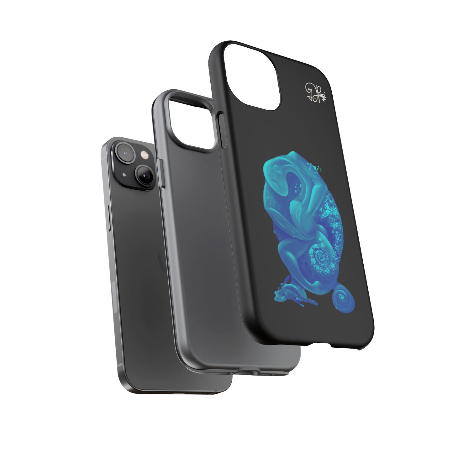 Phone Case - Blue Surreal Sea Creature Protective Case