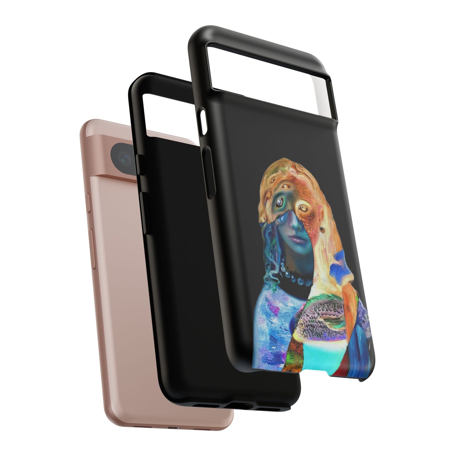 Abstract Surreal Portrait Phone Case — Colorful Art iPhone Cover