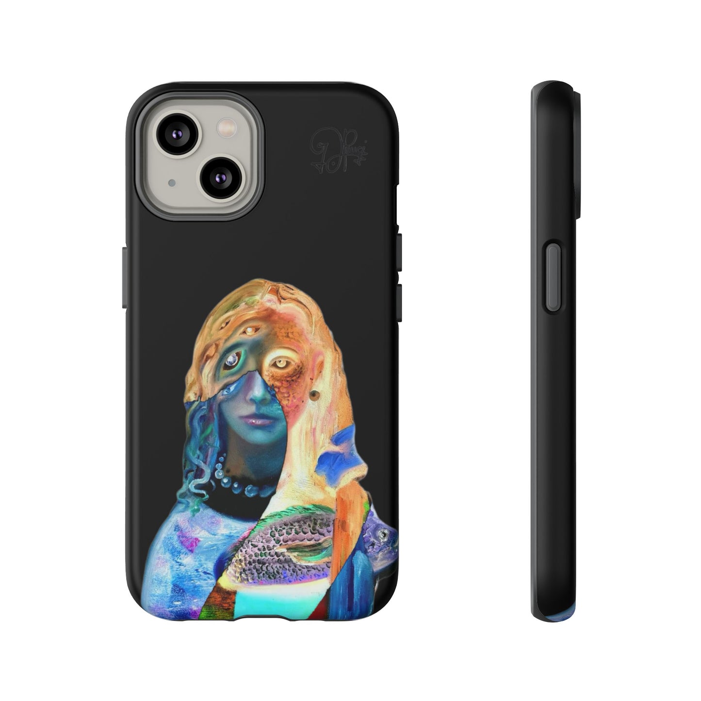 Abstract Surreal Portrait Phone Case — Colorful Art iPhone Cover