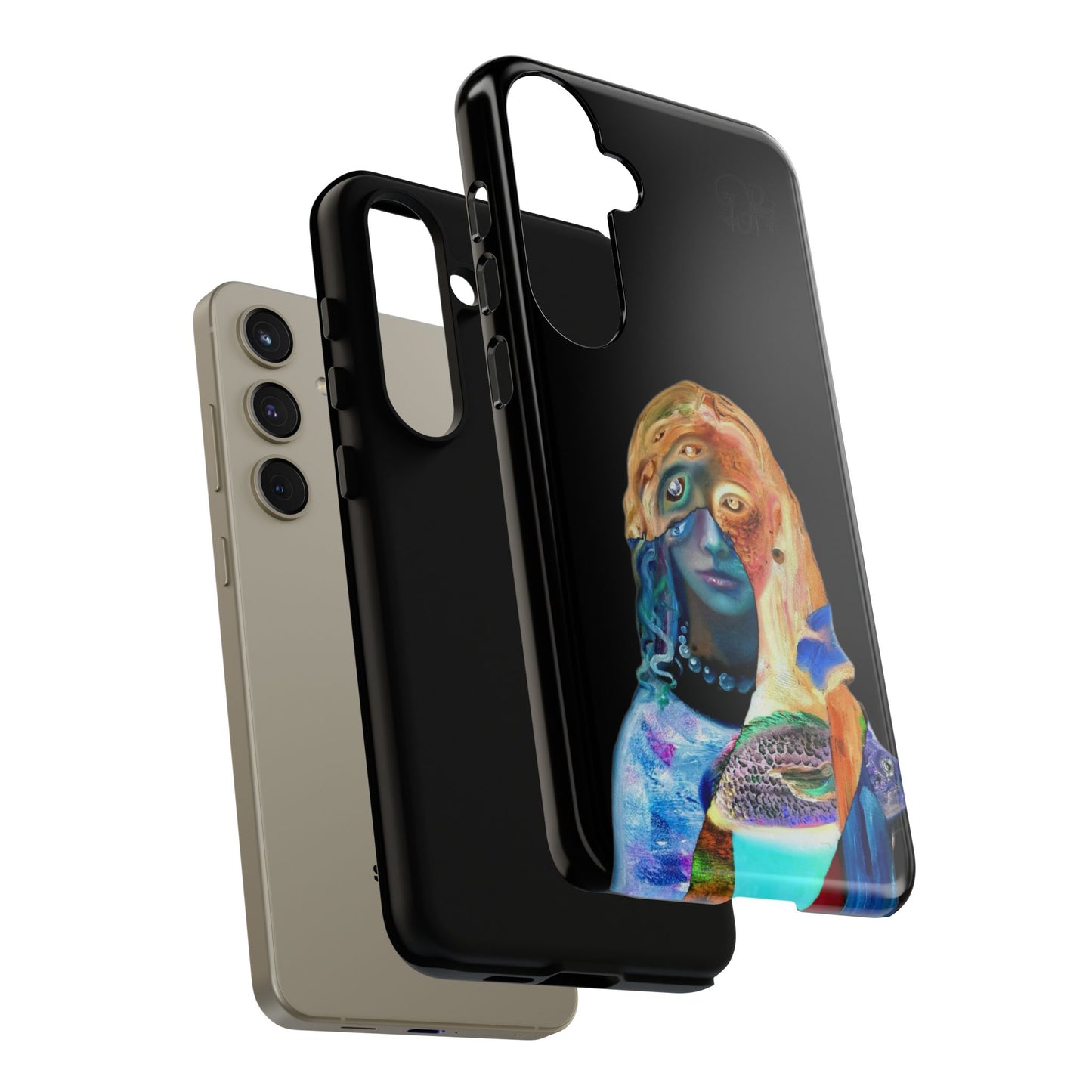 Abstract Surreal Portrait Phone Case — Colorful Art iPhone Cover