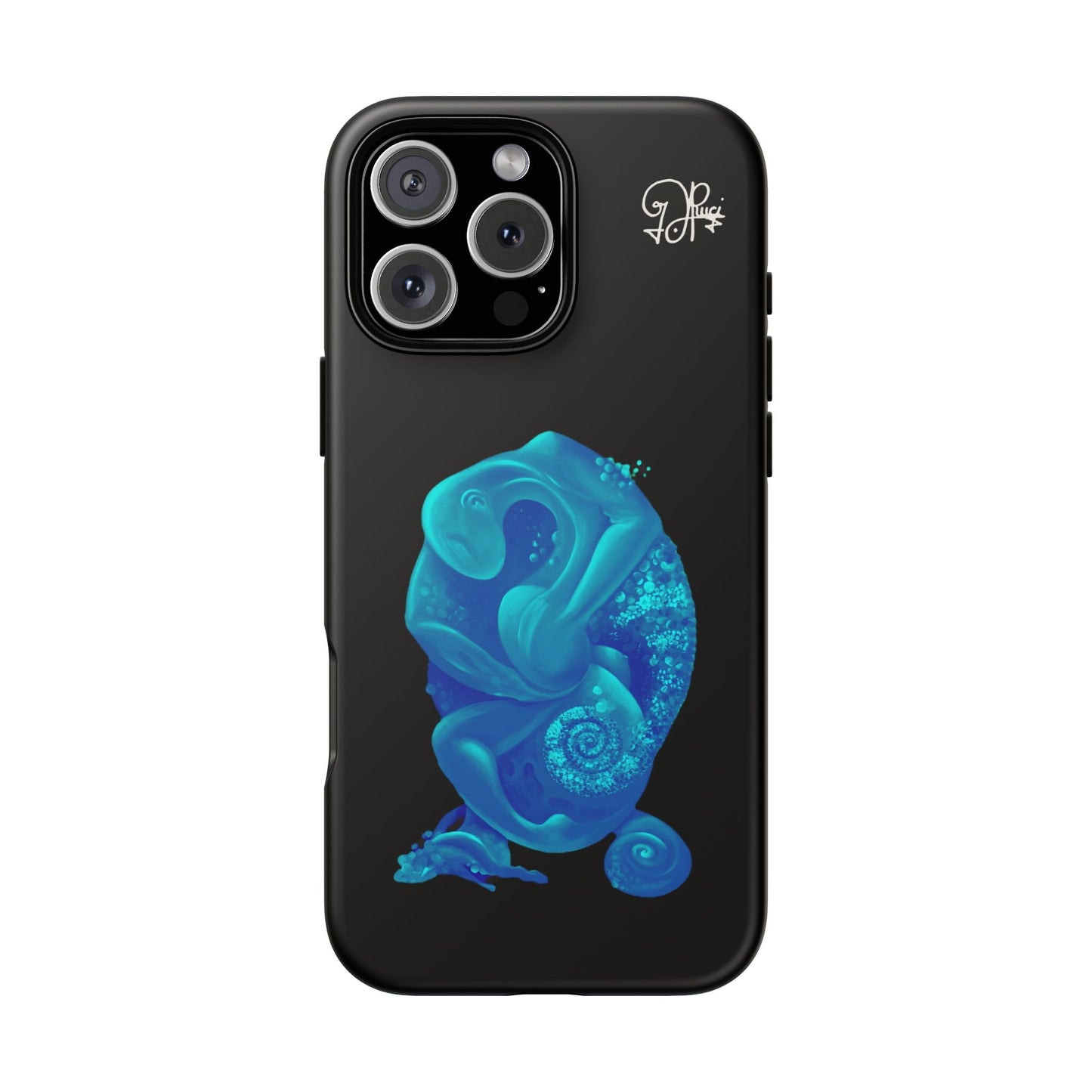 Phone Case - Blue Surreal Sea Creature Protective Case