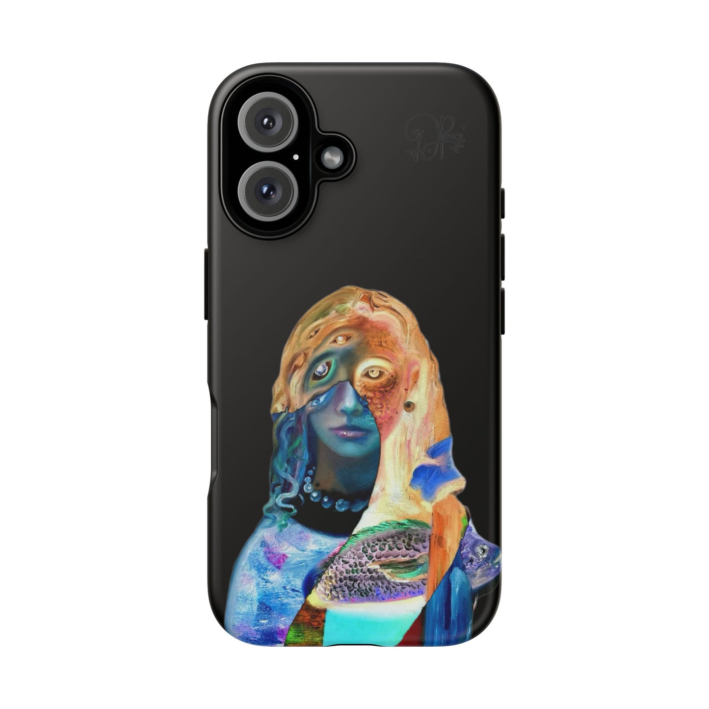 Abstract Surreal Portrait Phone Case — Colorful Art iPhone Cover