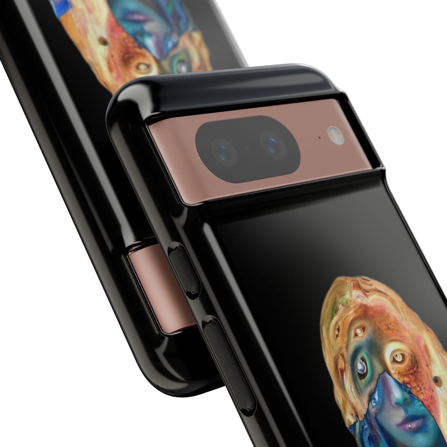 Abstract Surreal Portrait Phone Case — Colorful Art iPhone Cover