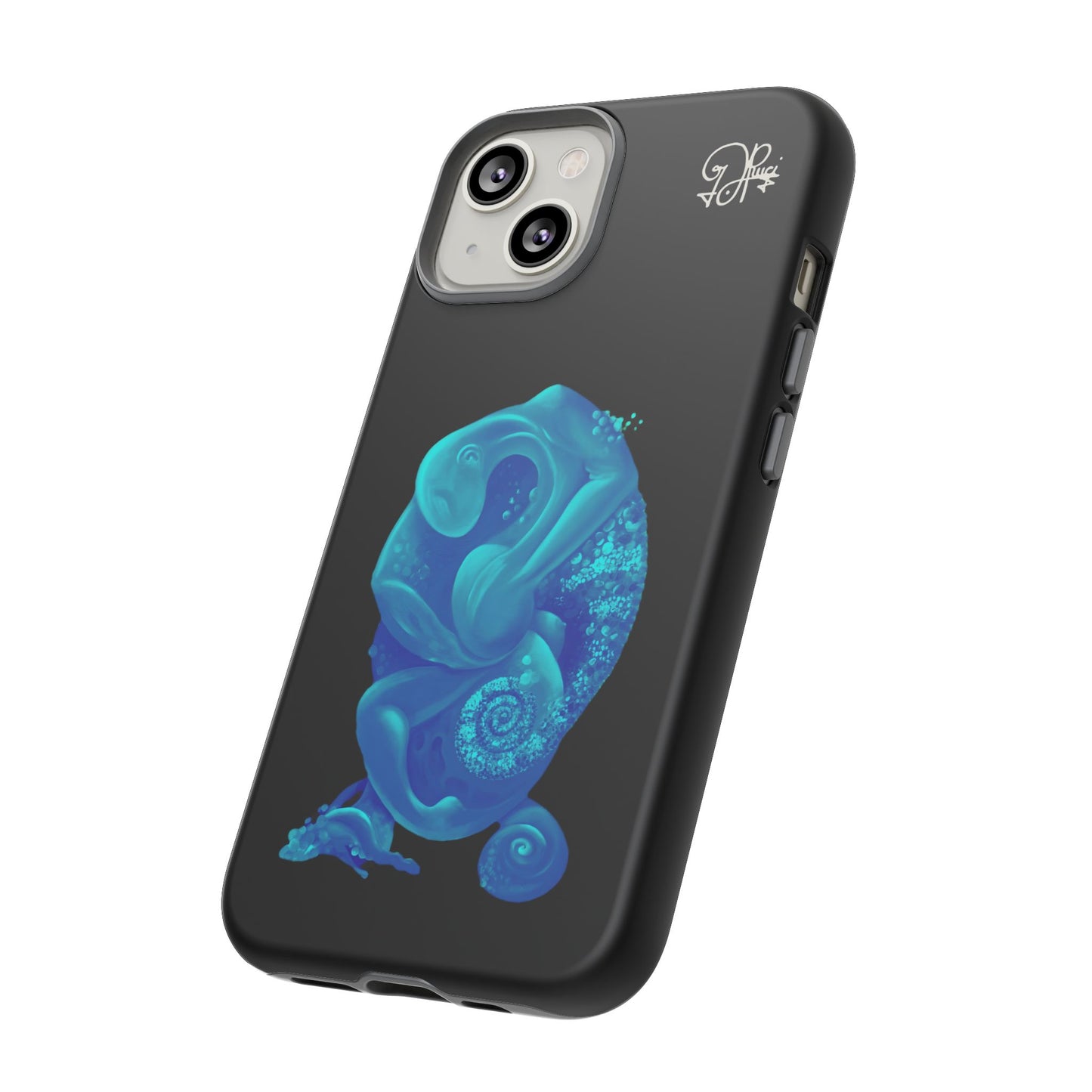 Phone Case - Blue Surreal Sea Creature Protective Case