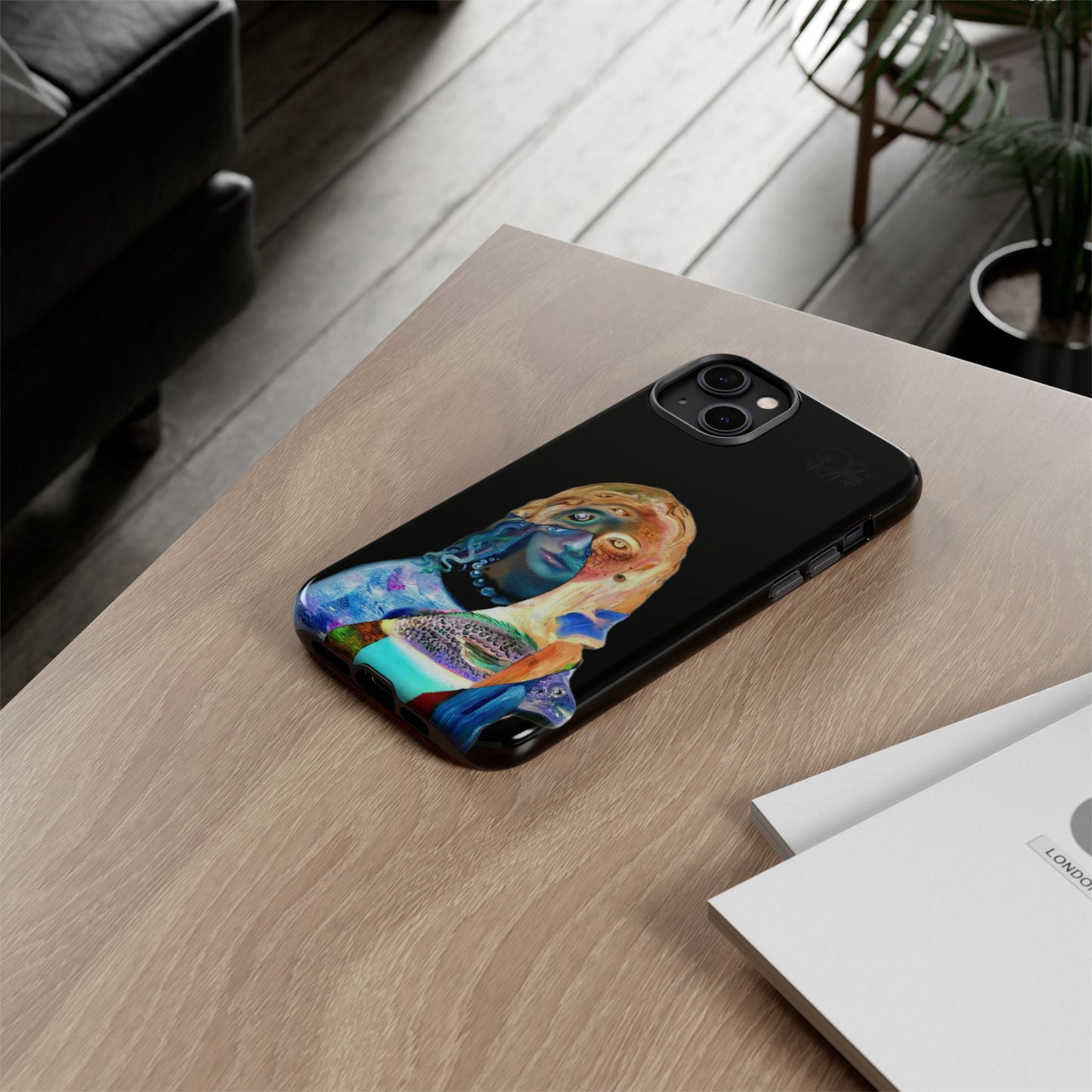 Abstract Surreal Portrait Phone Case — Colorful Art iPhone Cover