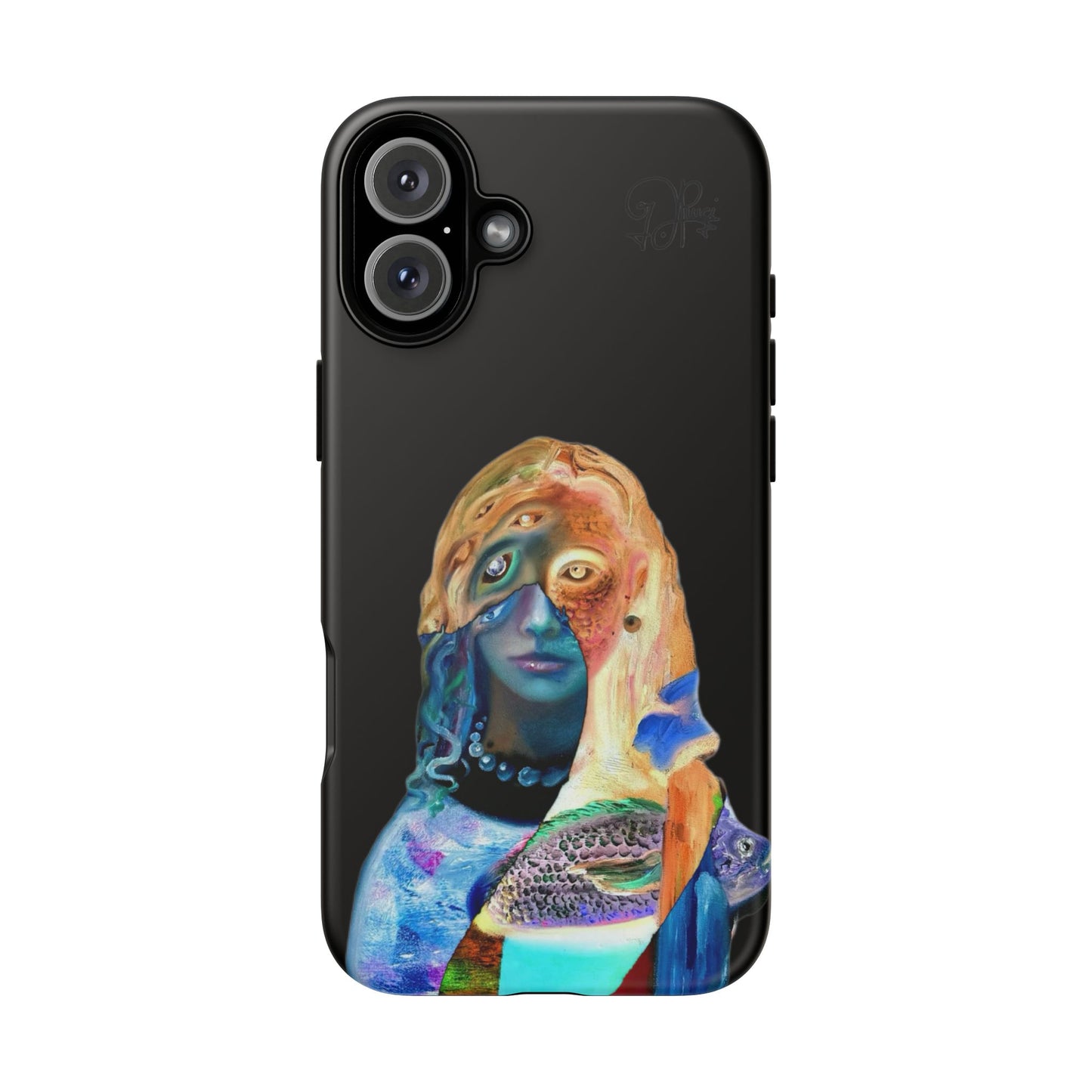 Abstract Surreal Portrait Phone Case — Colorful Art iPhone Cover