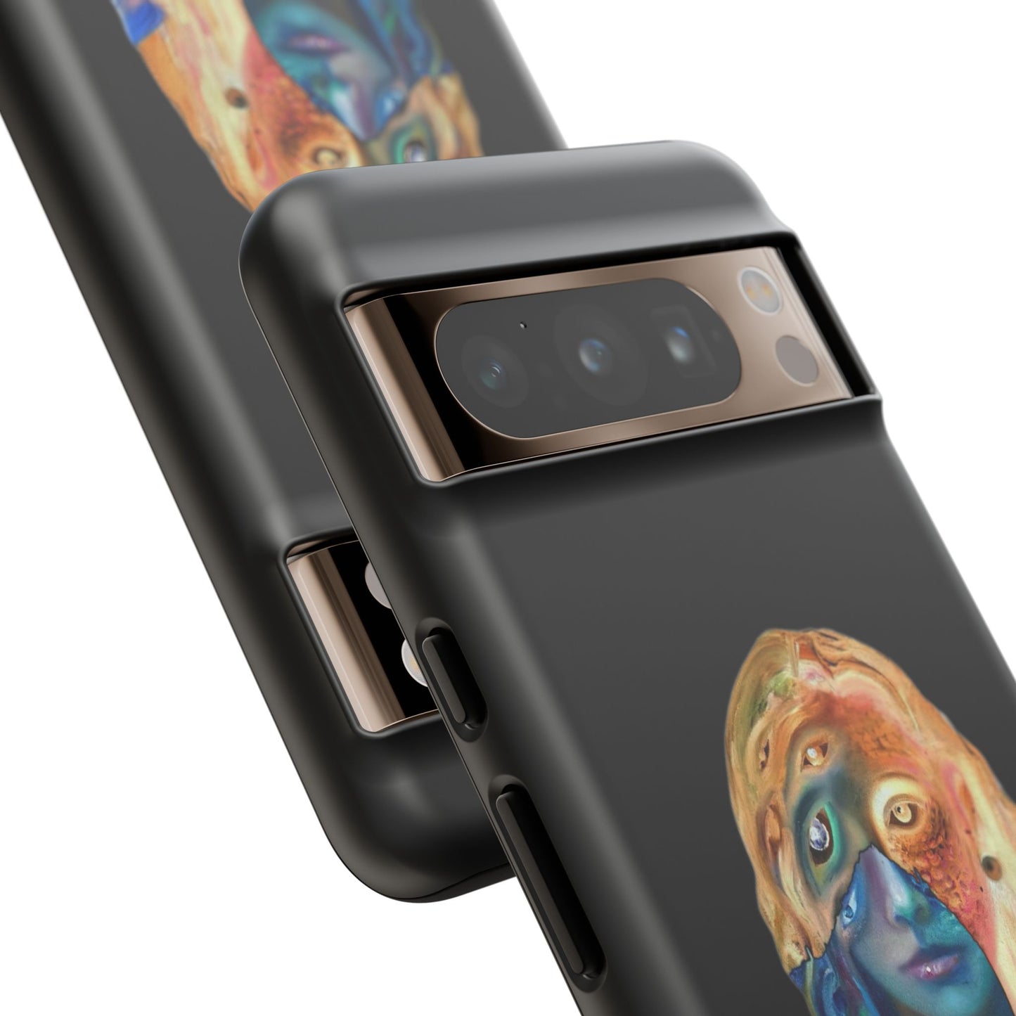 Abstract Surreal Portrait Phone Case — Colorful Art iPhone Cover