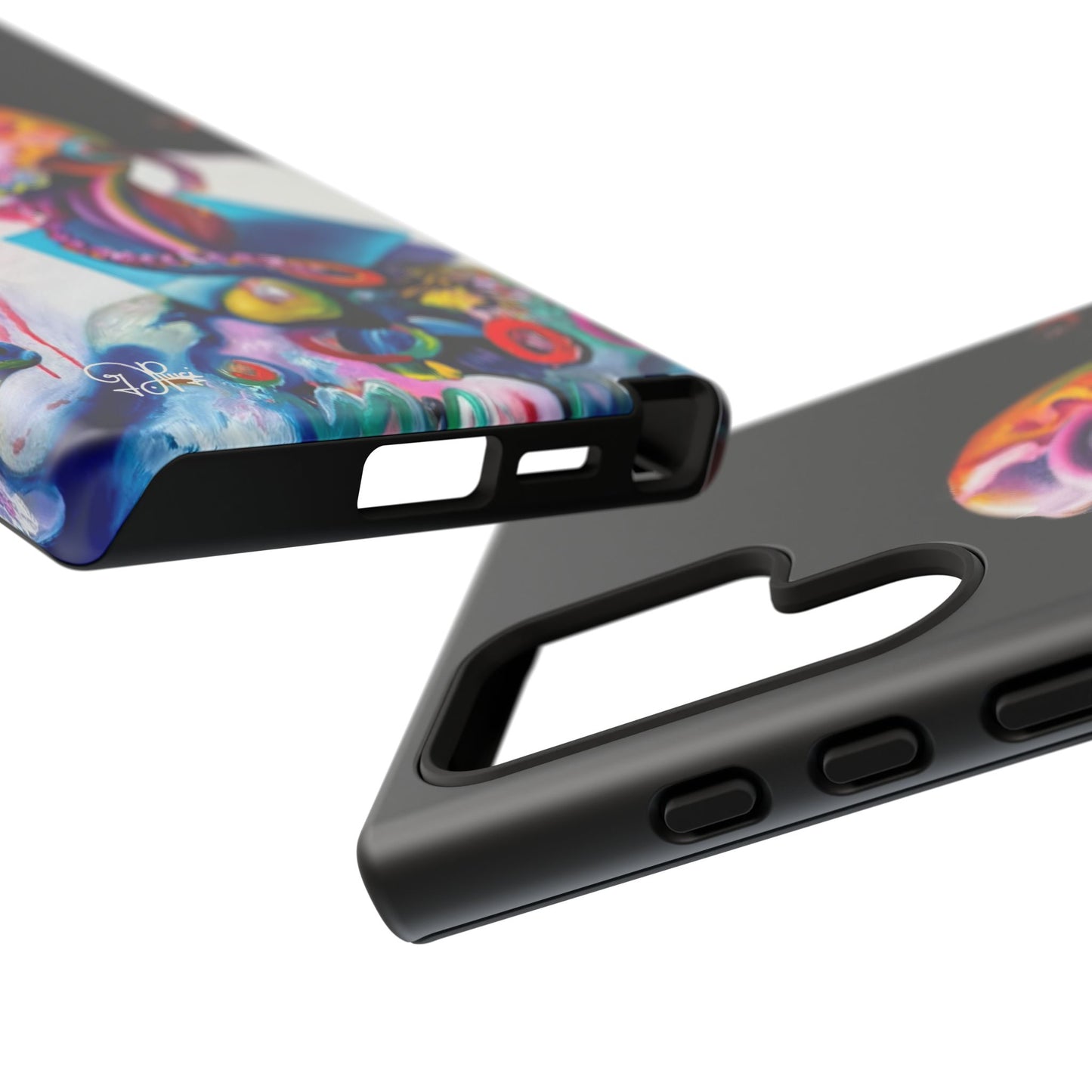 Phone Case - Vivid Blues and Multi-Eyed Vision Artwork Design