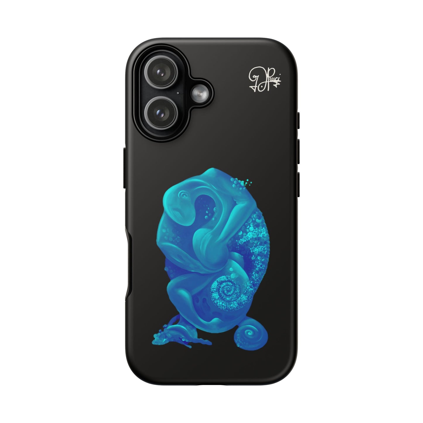 Phone Case - Blue Surreal Sea Creature Protective Case